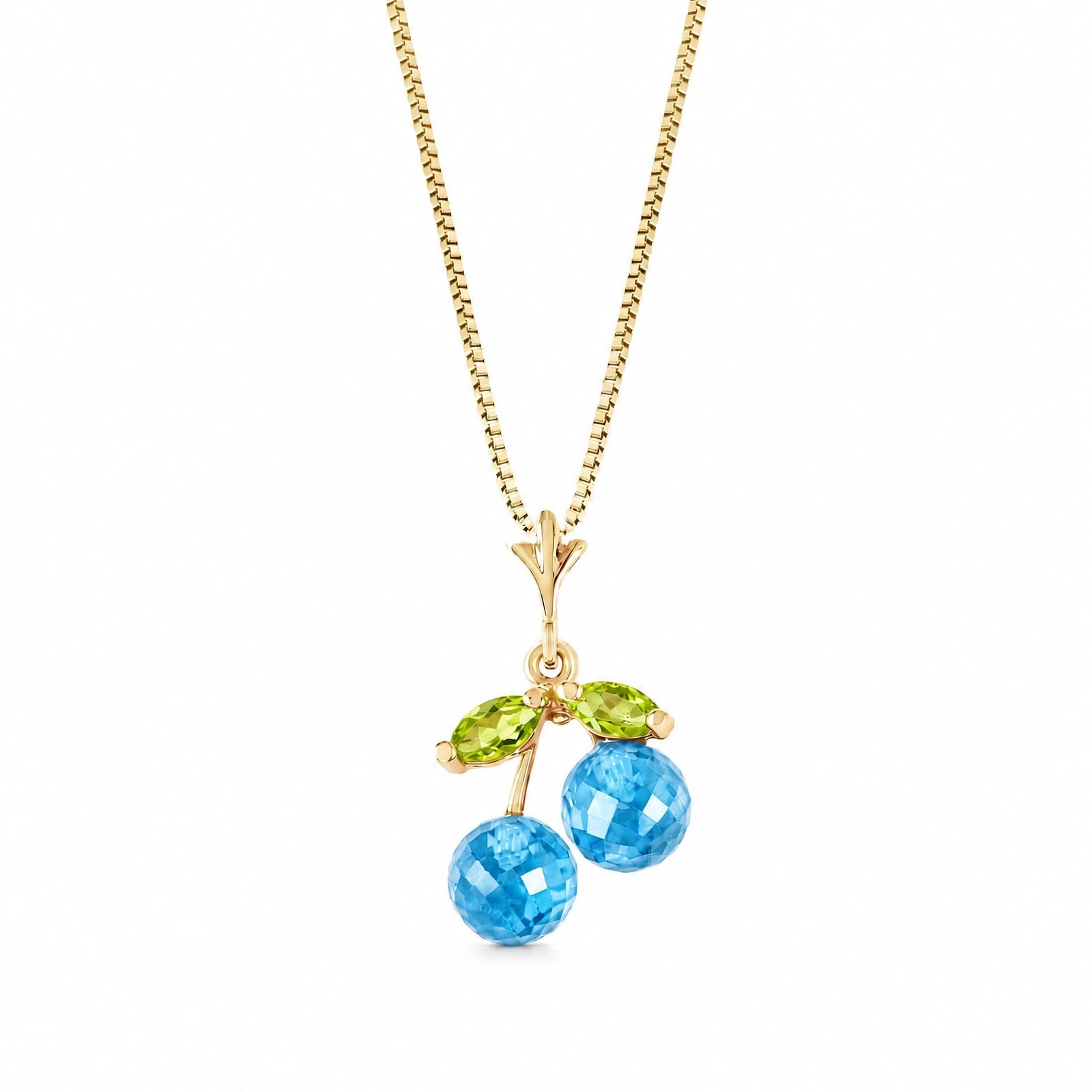 Yellow Gold Peridot & Blue Topaz — Edda