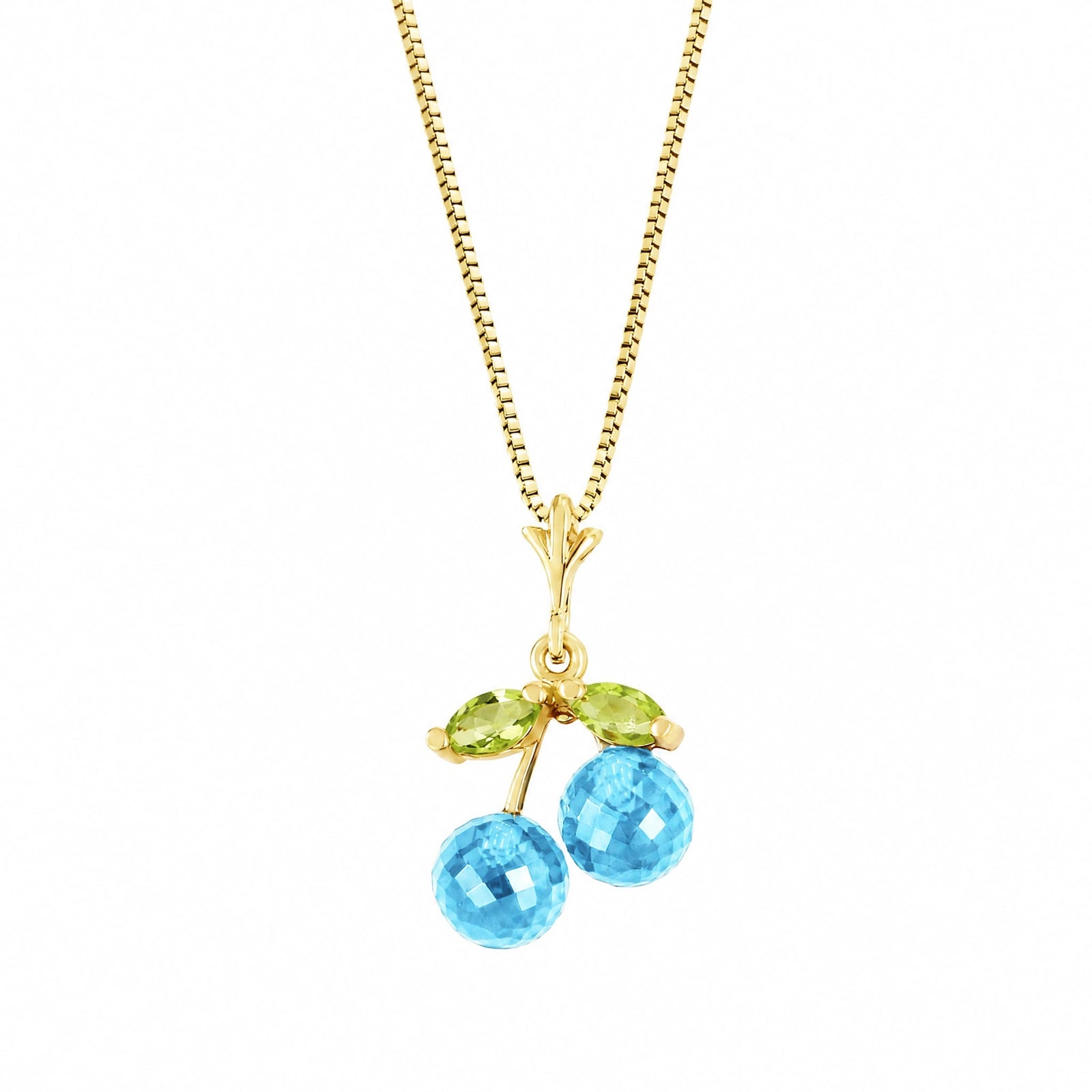 Yellow Gold Peridot & Blue Topaz — Edda