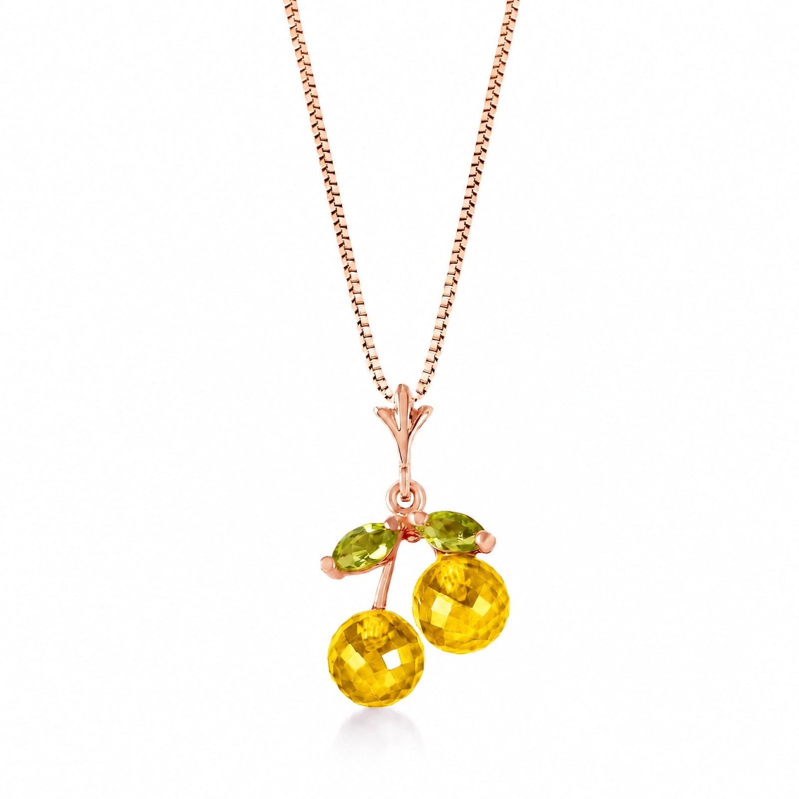 Rose Gold Peridot & Citrine — Edda