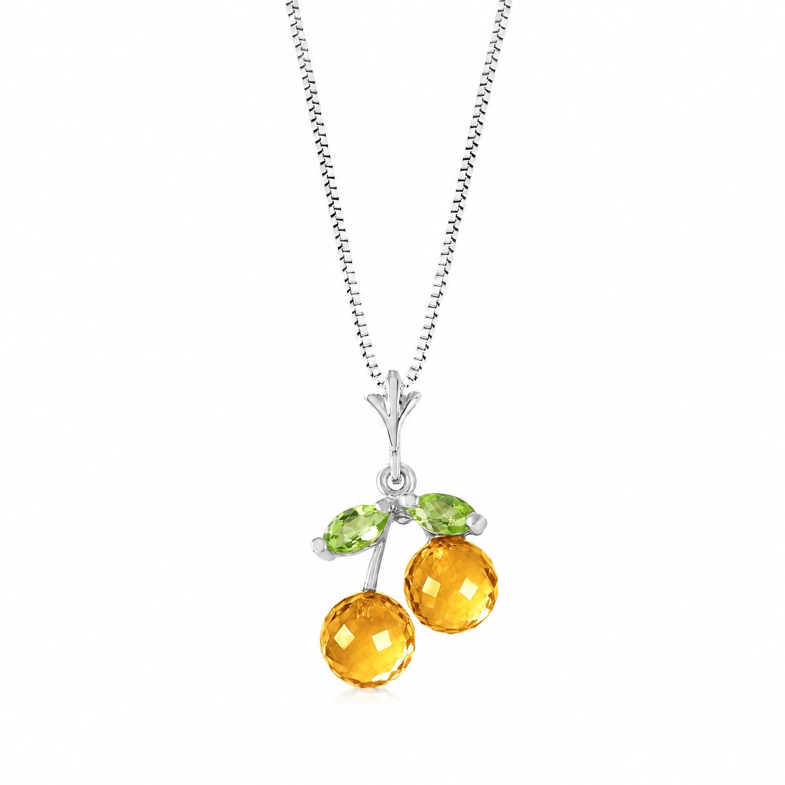White Gold Peridot & Citrine — Edda