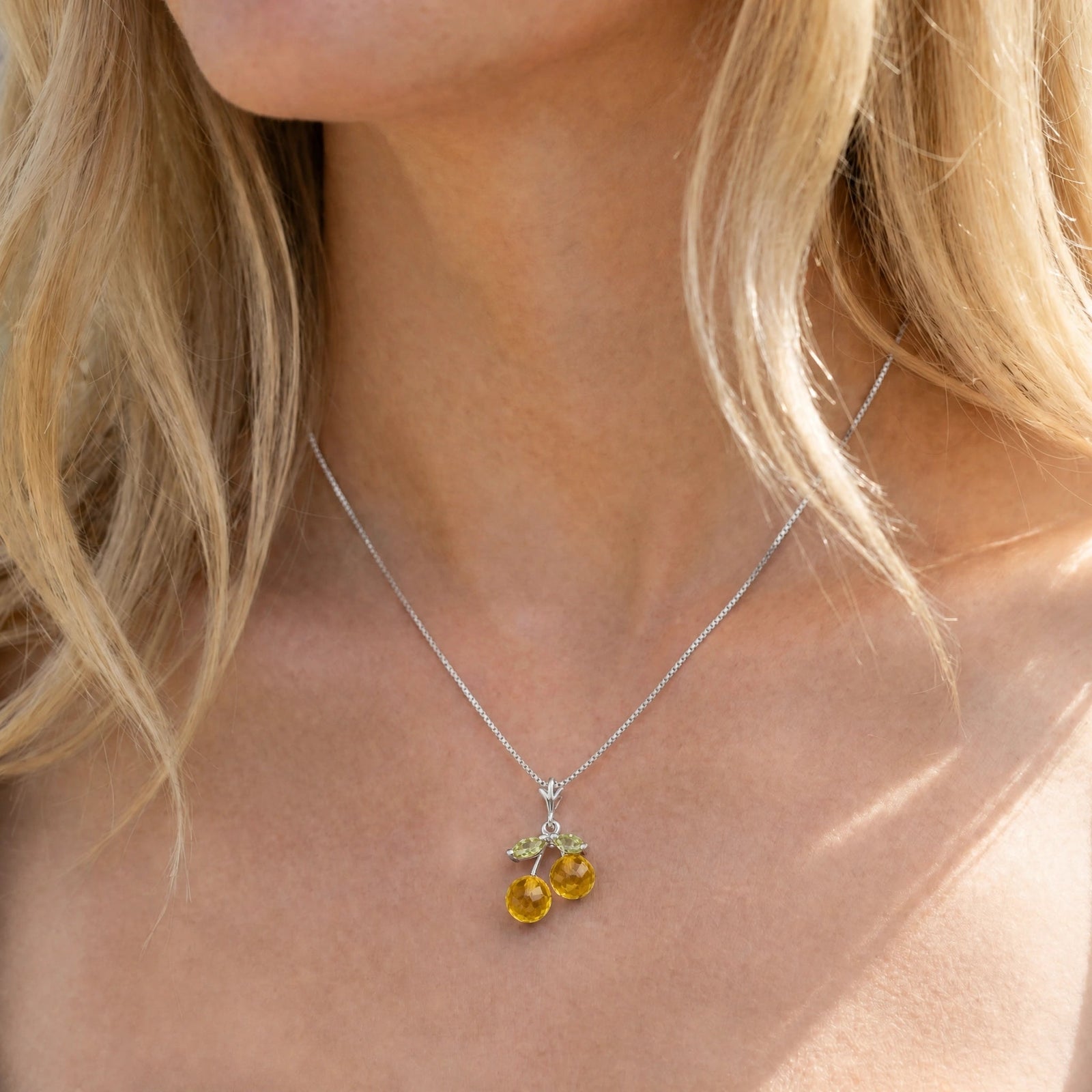 White Gold Peridot & Citrine — Edda