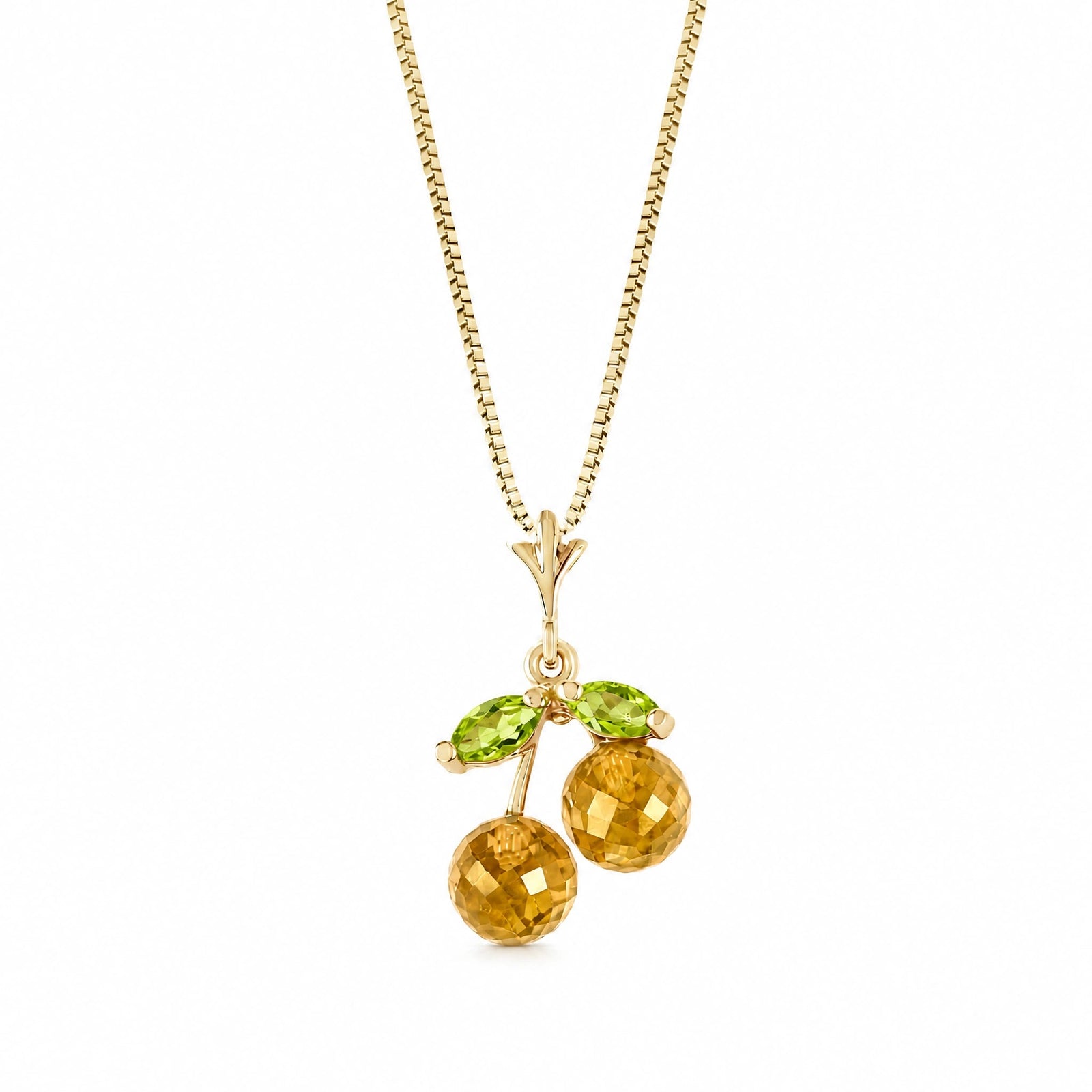 Yellow Gold Peridot & Citrine — Edda
