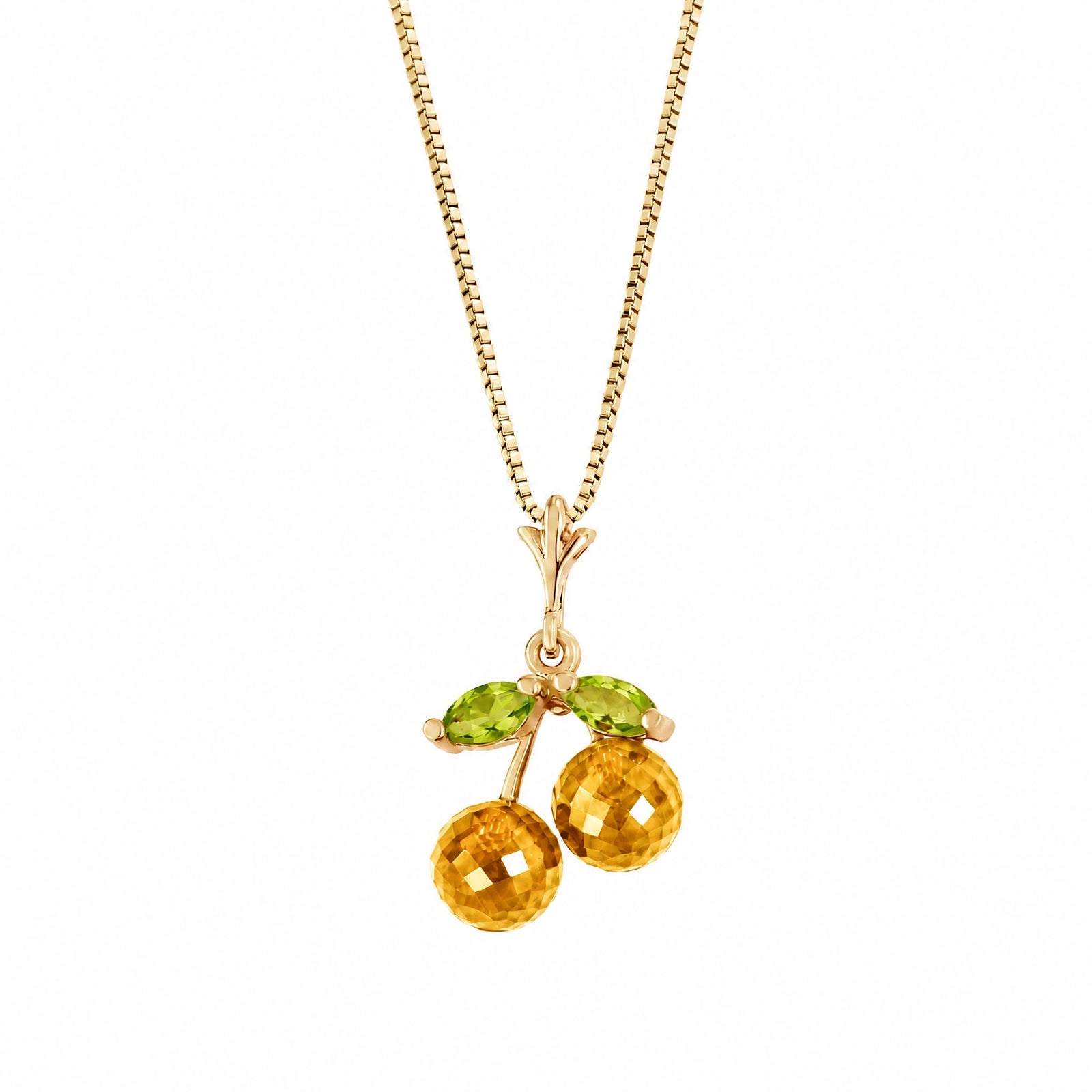 Yellow Gold Peridot & Citrine — Edda