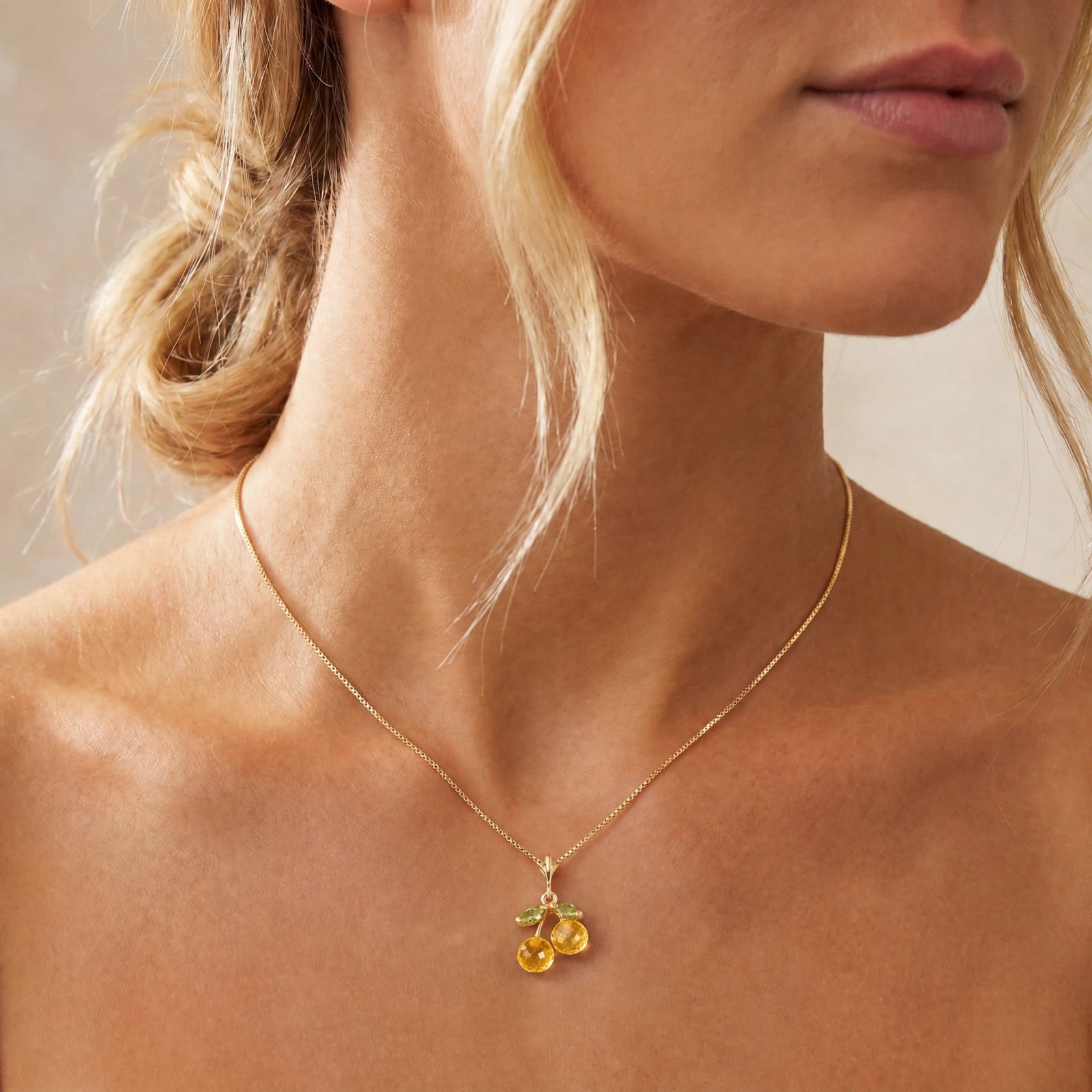 Yellow Gold Peridot & Citrine — Edda