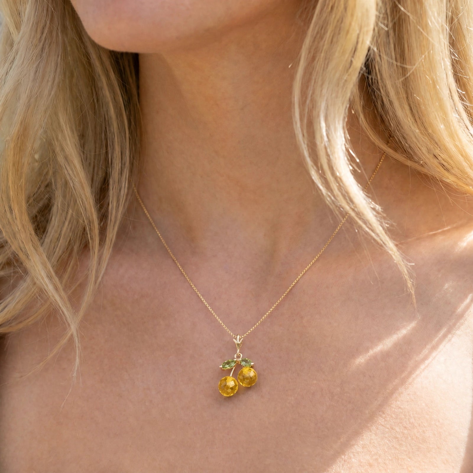 Yellow Gold Peridot & Citrine — Edda