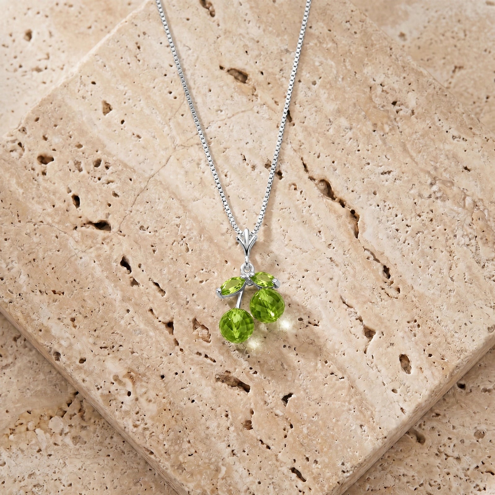 White Gold Peridot — Edda