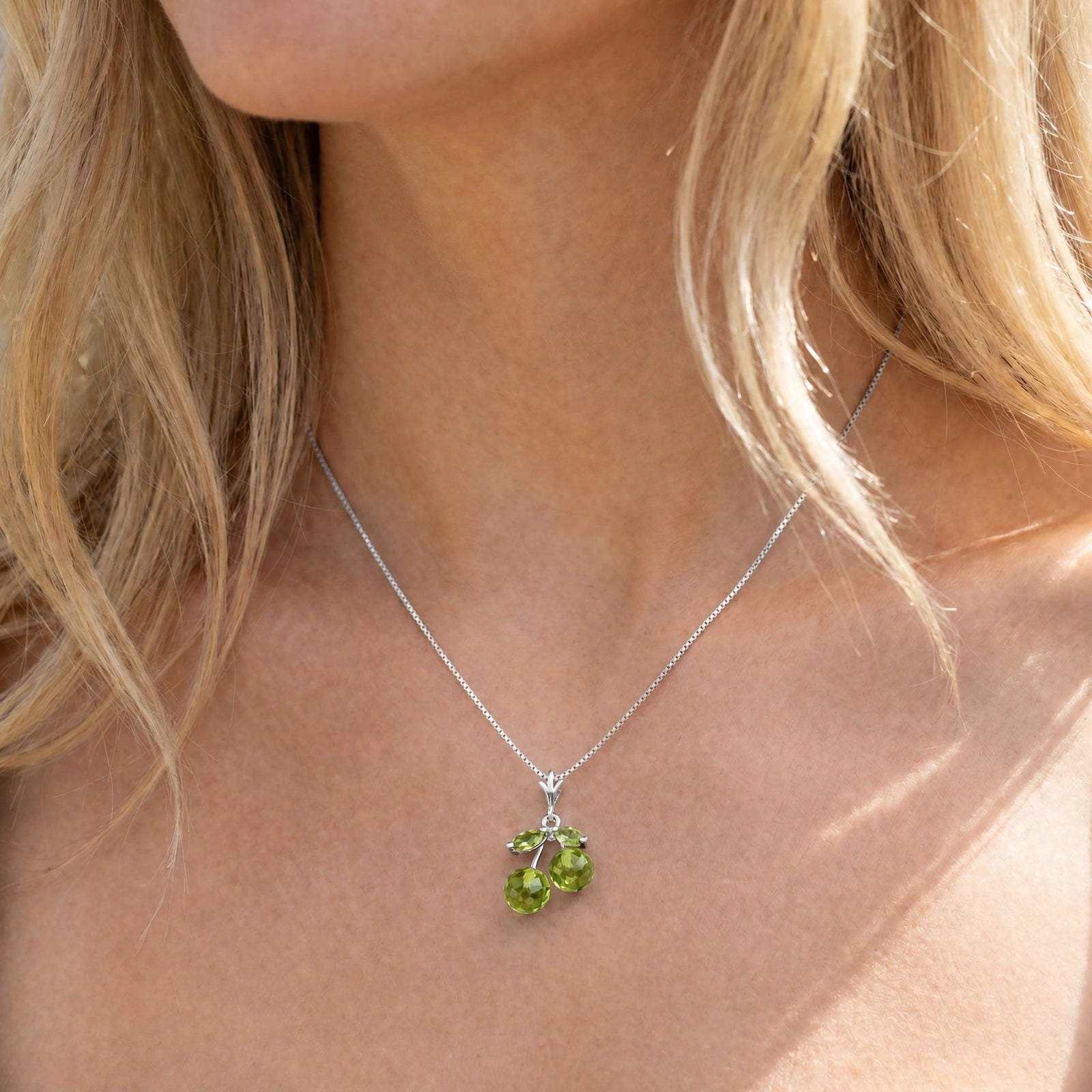 White Gold Peridot — Edda