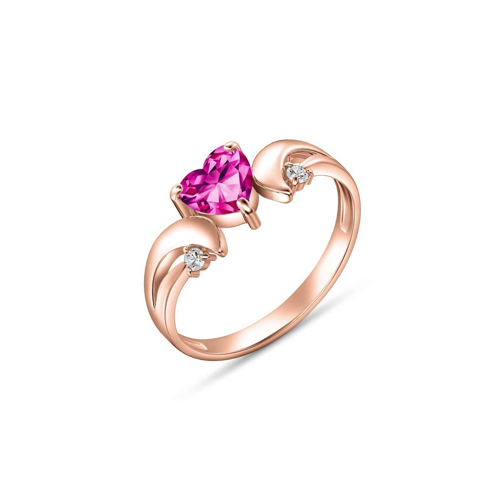 Rose Gold Diamond & Pink Topaz — Annetta