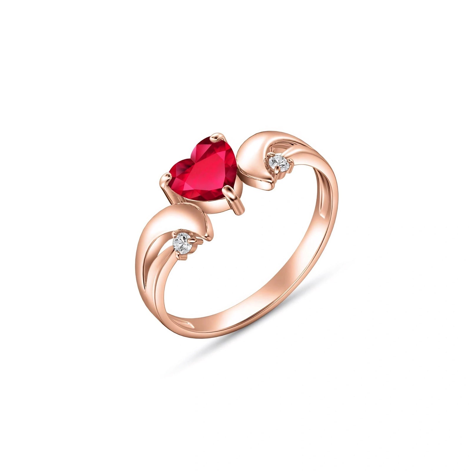 Rose Gold Garnet & Diamond — Annetta