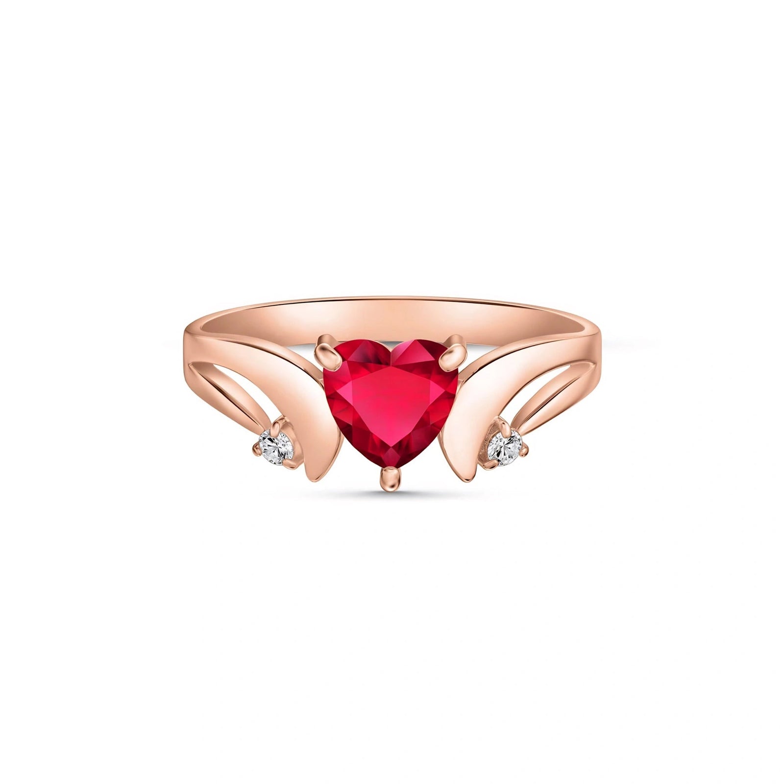 Rose Gold Garnet & Diamond — Annetta