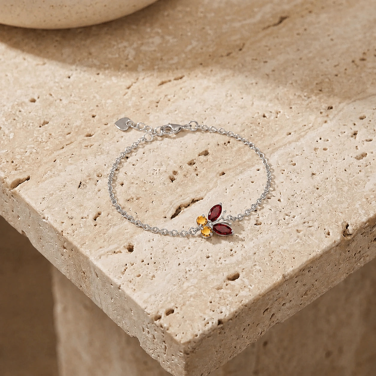 White Gold Bracelet Aquamarine 10K — Azzurra