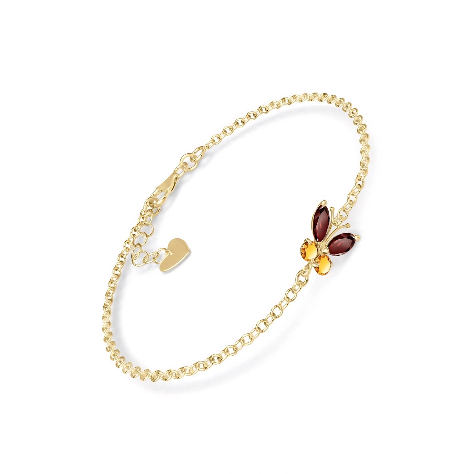 Yellow Gold Bracelet Aquamarine 10K — Azzurra