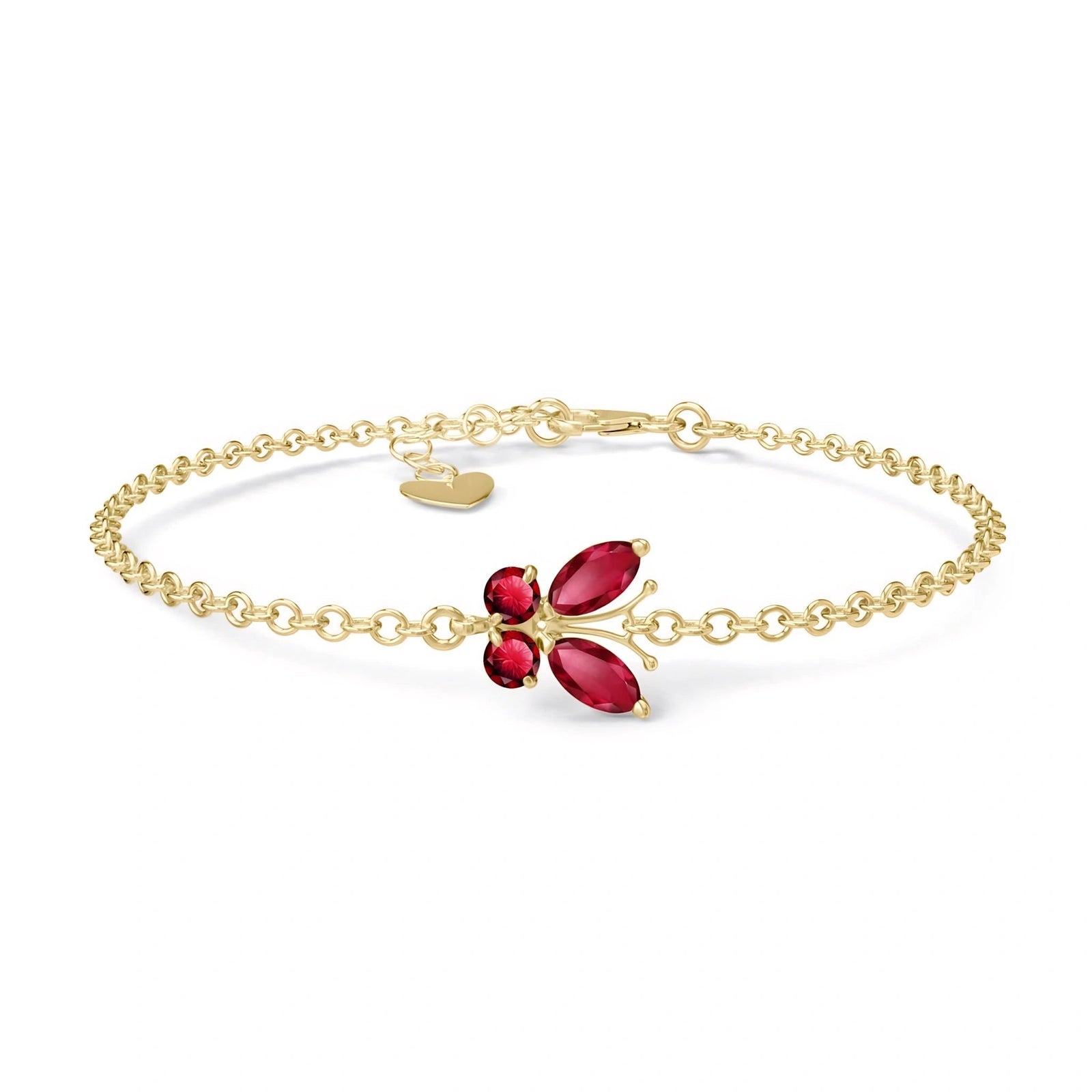 Yellow Gold Bracelet Blue Topaz 10K — Azzurra