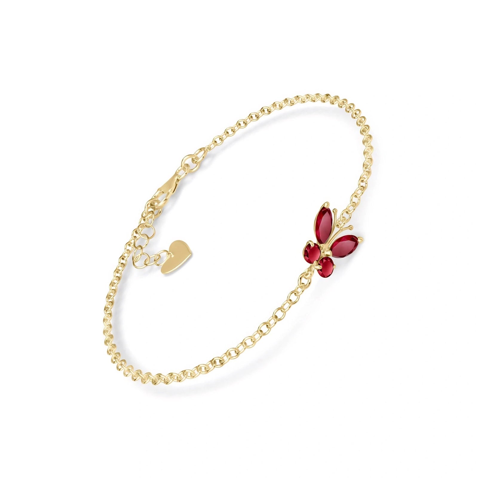 Yellow Gold Bracelet Blue Topaz 10K — Azzurra