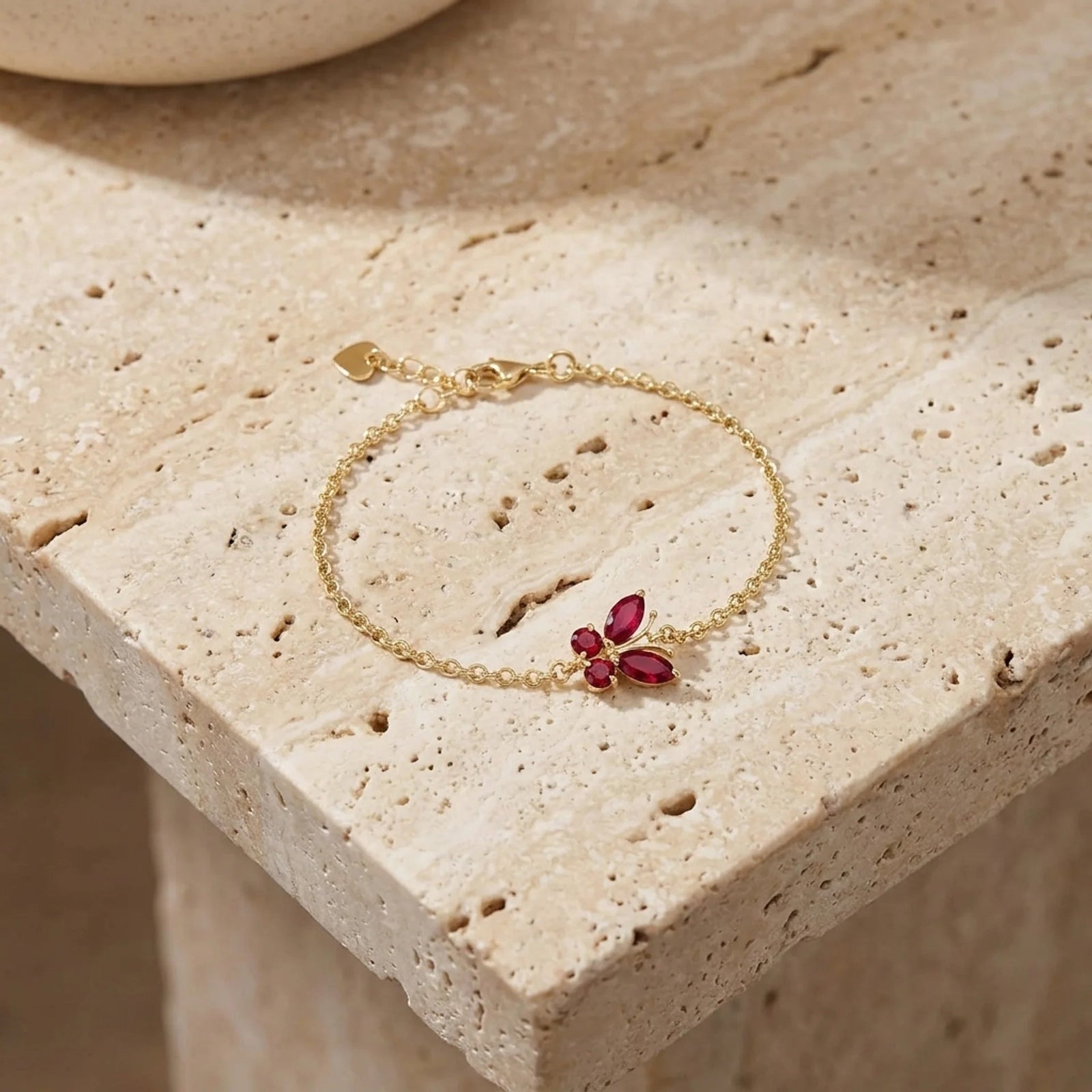 Yellow Gold Bracelet Blue Topaz 10K — Azzurra