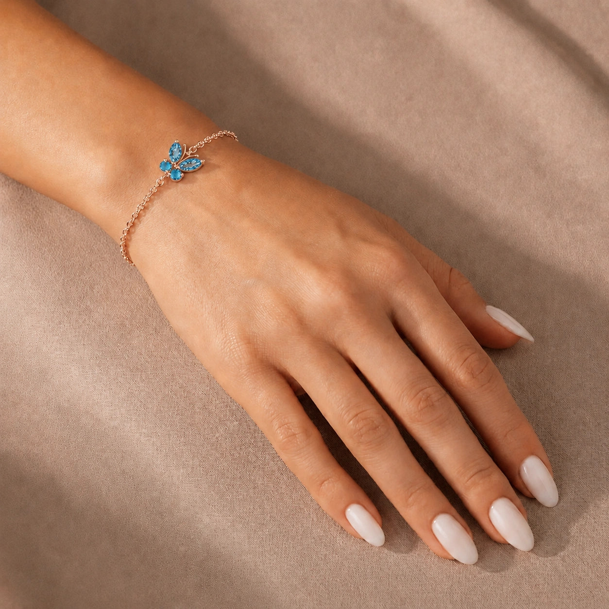 Rose Gold Bracelet Citrine 10K — Azzurra
