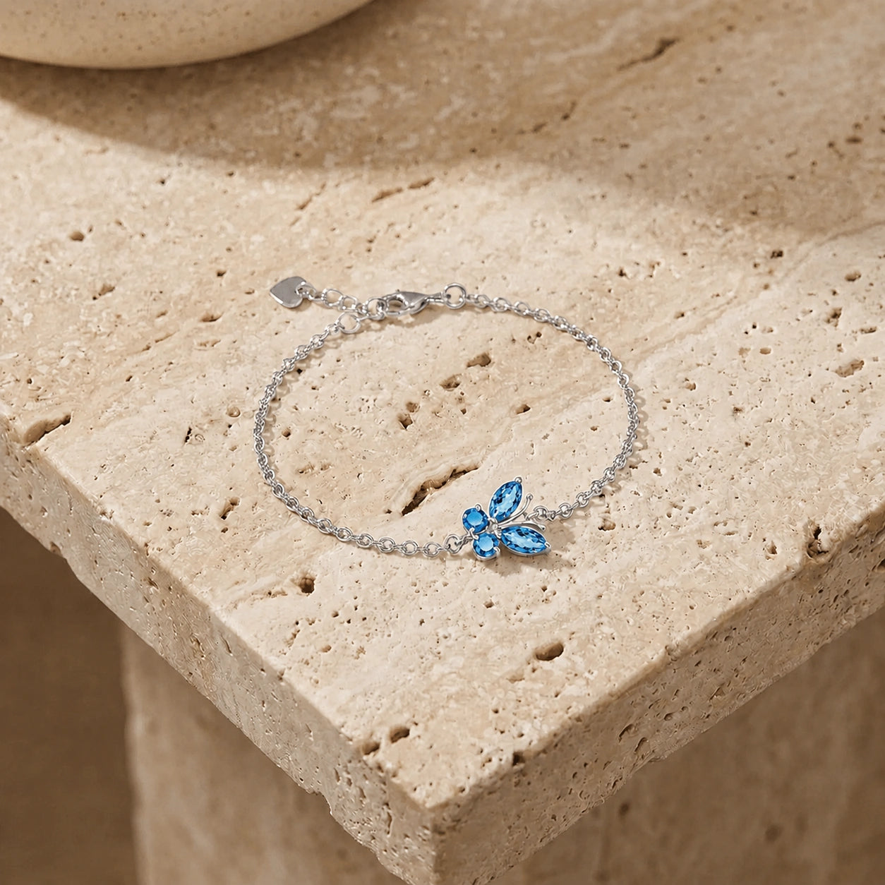 White Gold Bracelet Citrine 10K — Azzurra