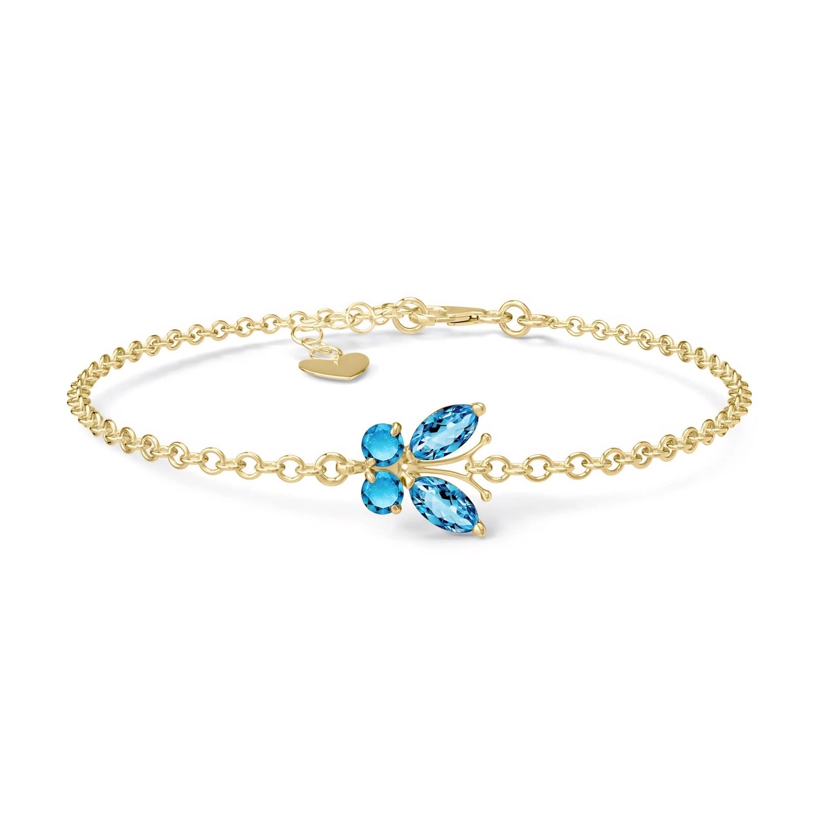 Yellow Gold Bracelet Citrine 10K — Azzurra