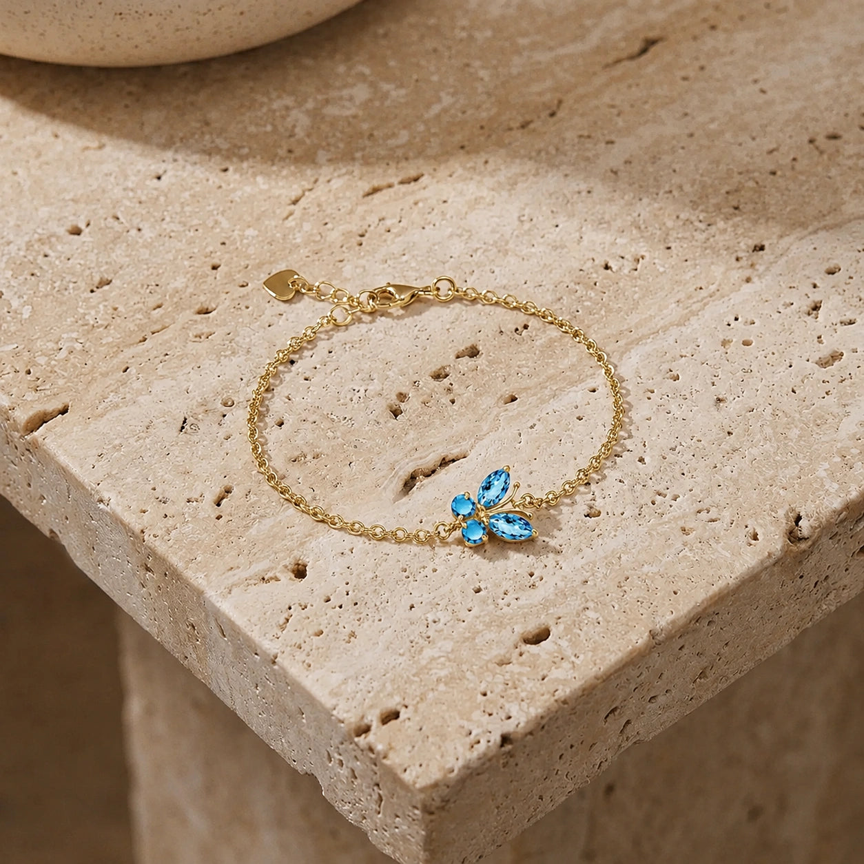 Yellow Gold Bracelet Citrine 10K — Azzurra