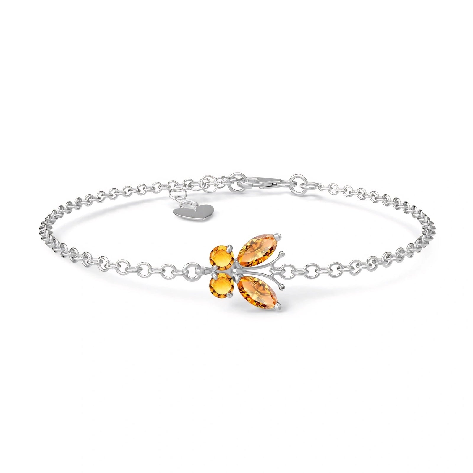 White Gold Bracelet Opal 10K — Azzurra