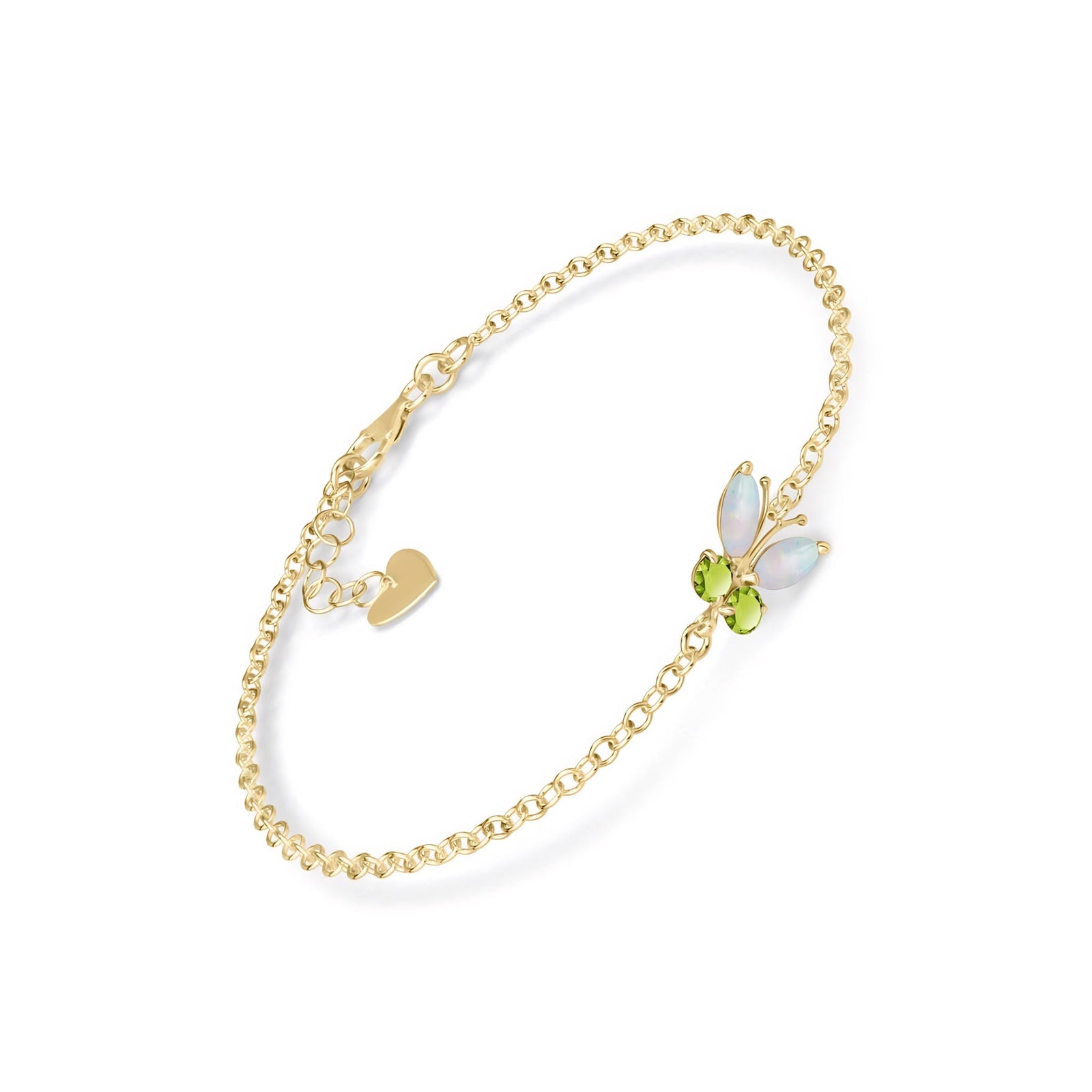 Yellow Gold Bracelet Opal 10K — Azzurra