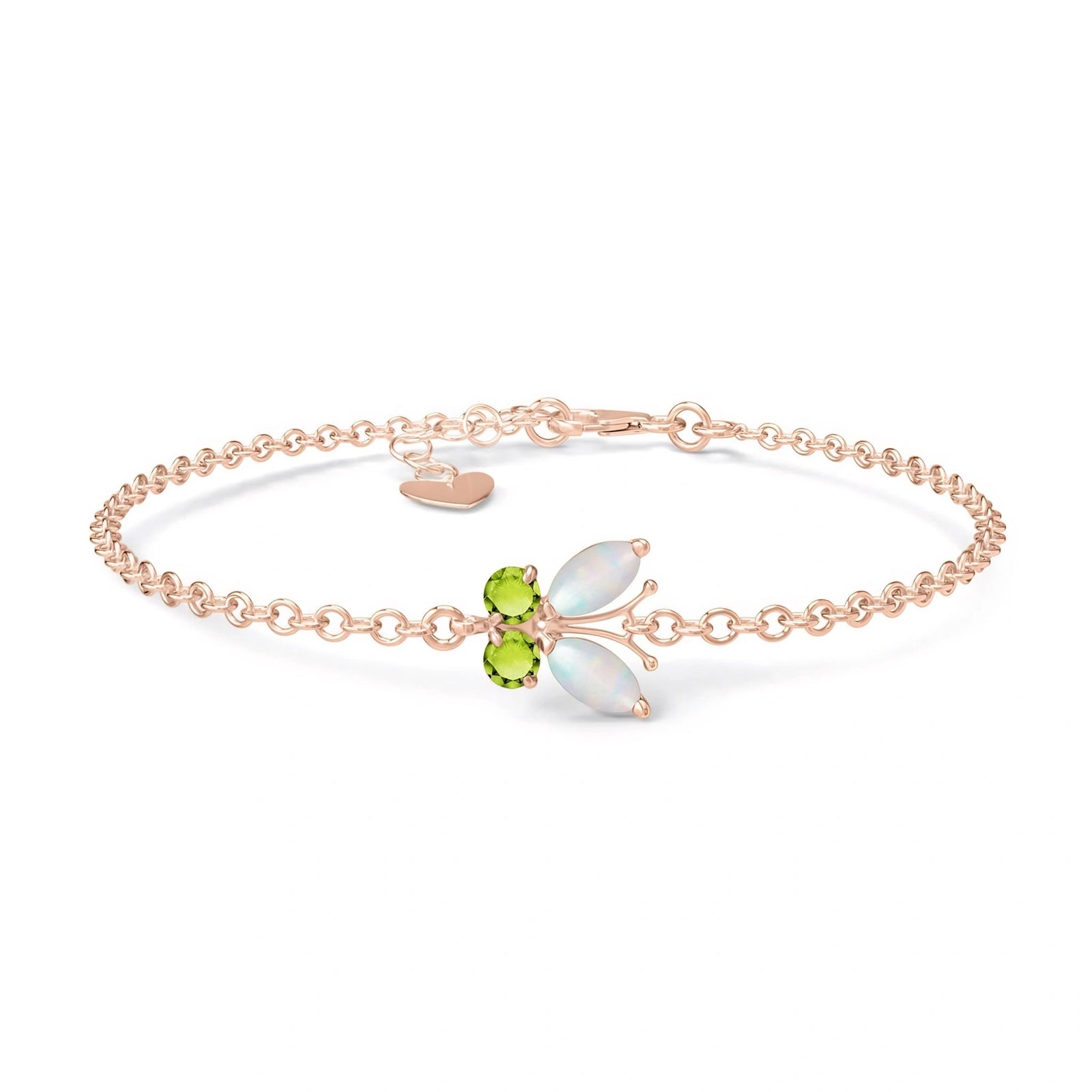 Rose Gold Bracelet Ruby 10K — Azzurra