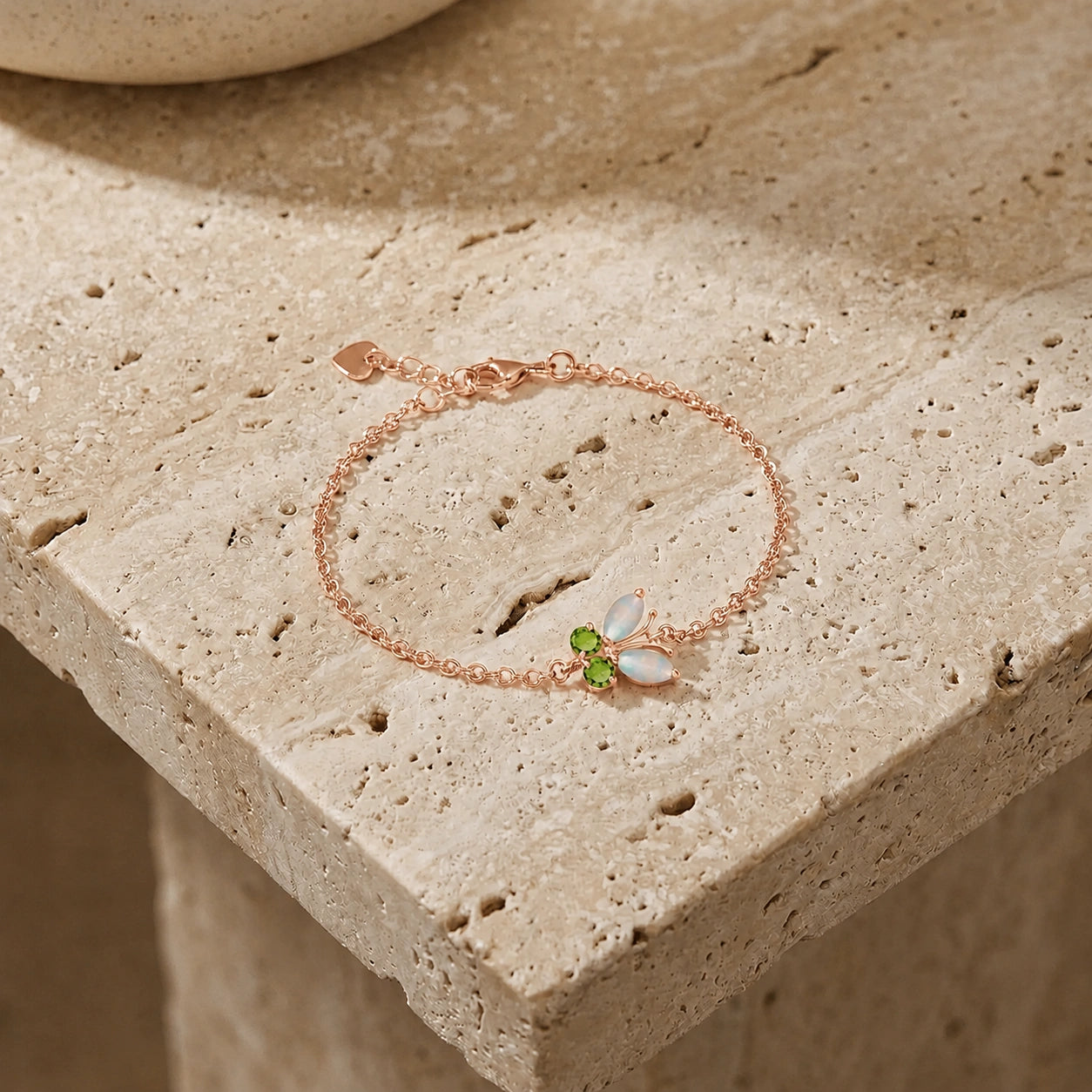 Rose Gold Bracelet Ruby 10K — Azzurra