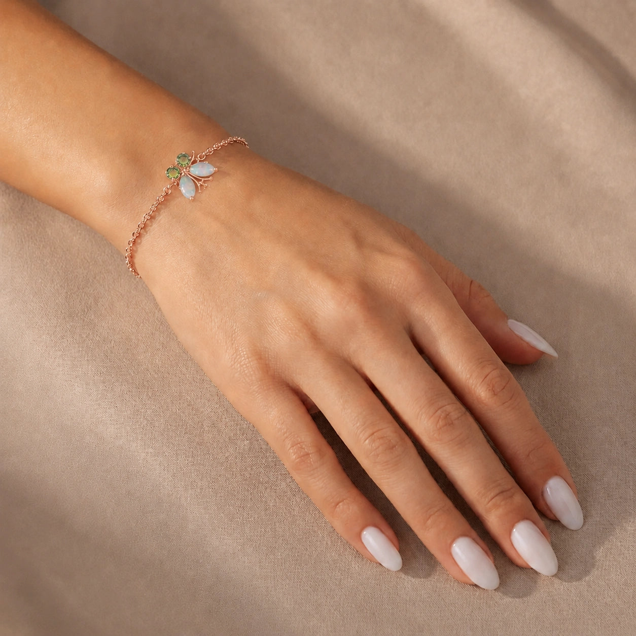 Rose Gold Bracelet Ruby 10K — Azzurra