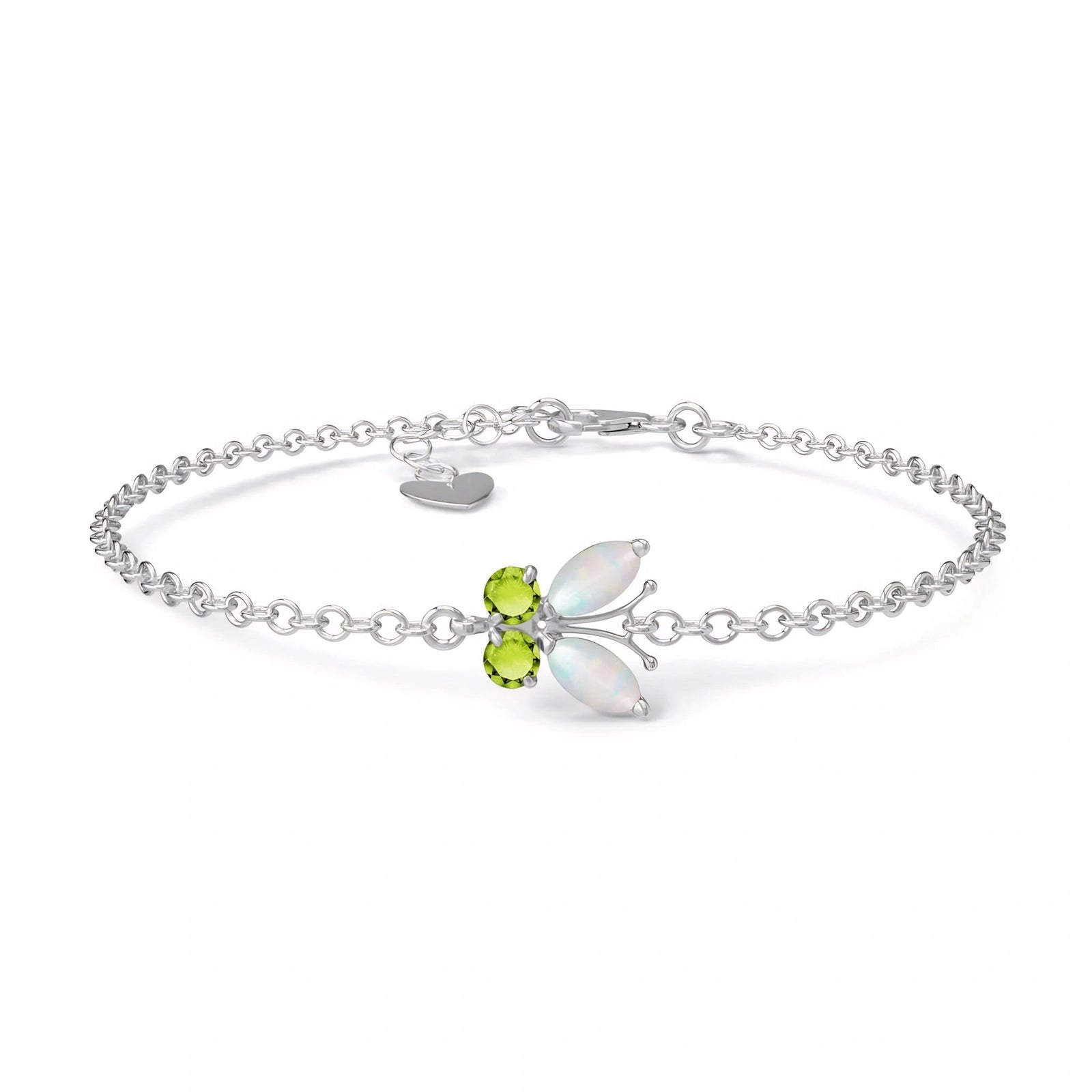 White Gold Bracelet Ruby 10K — Azzurra
