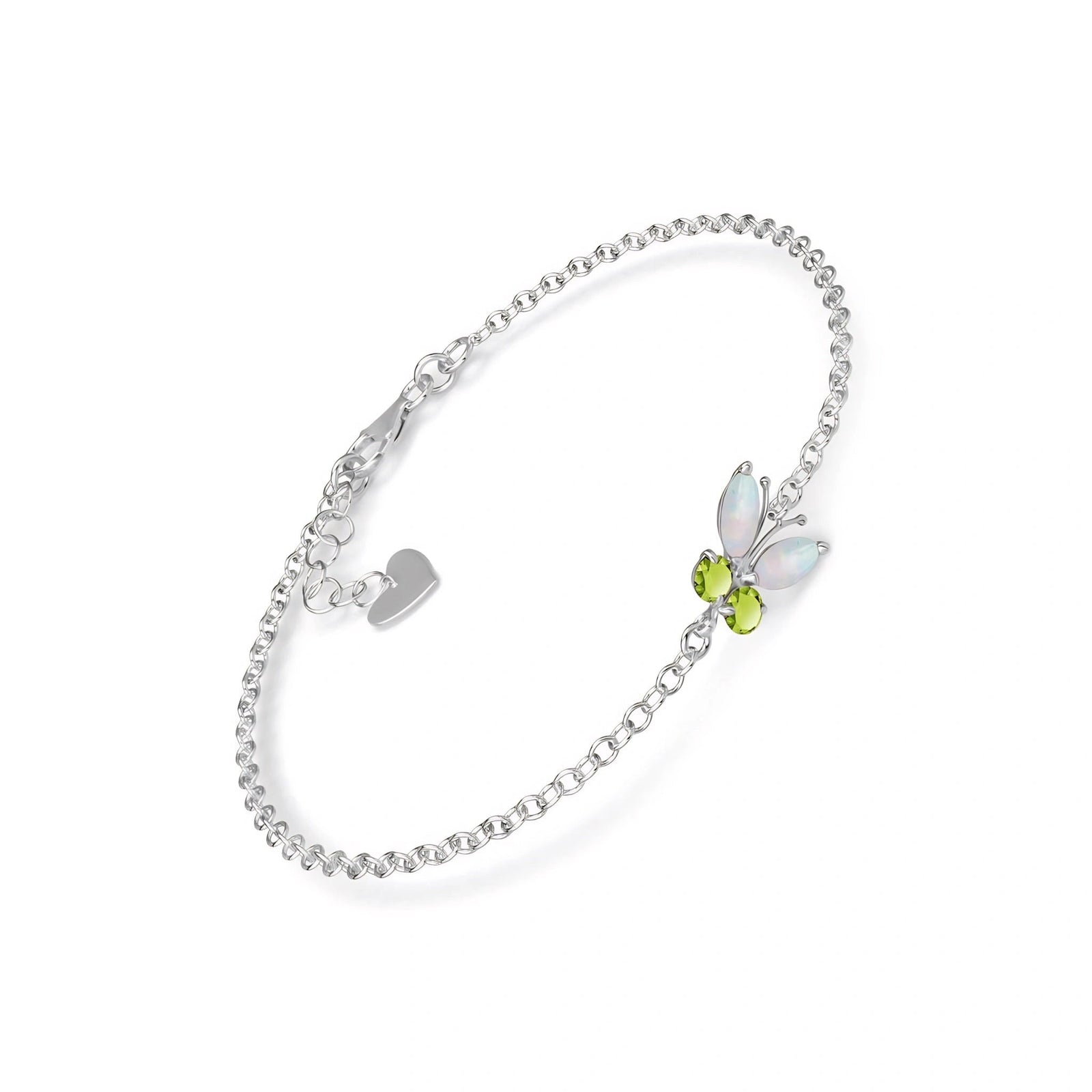 White Gold Bracelet Ruby 10K — Azzurra