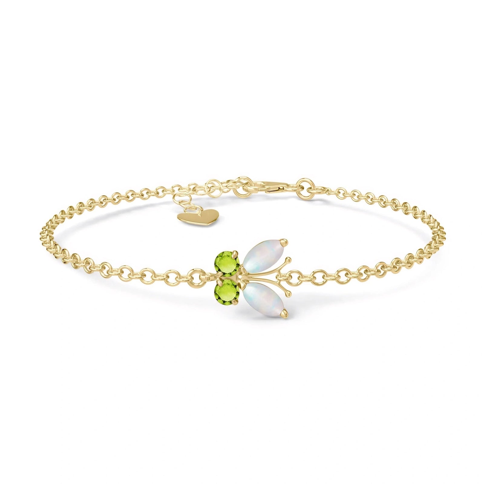 Yellow Gold Bracelet Ruby 10K — Azzurra