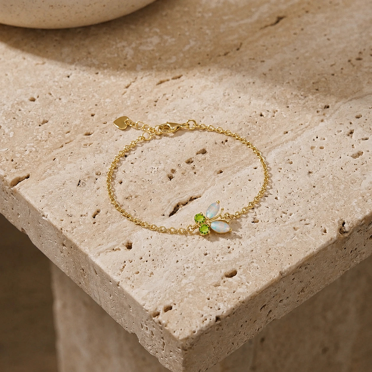 Yellow Gold Bracelet Ruby 10K — Azzurra
