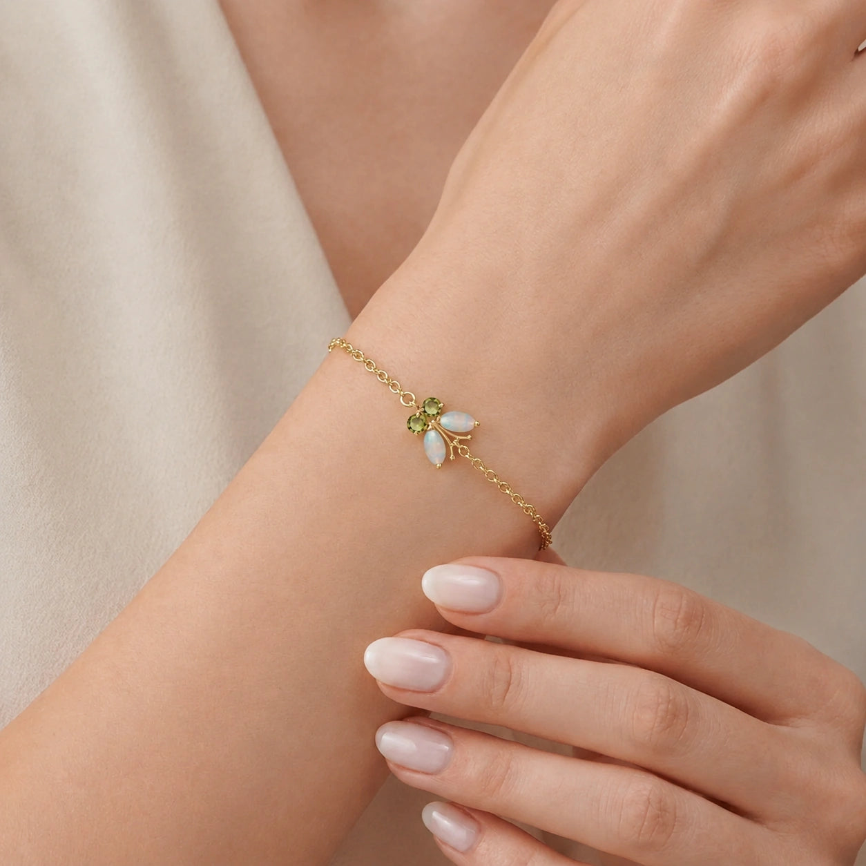 Yellow Gold Bracelet Ruby 10K — Azzurra