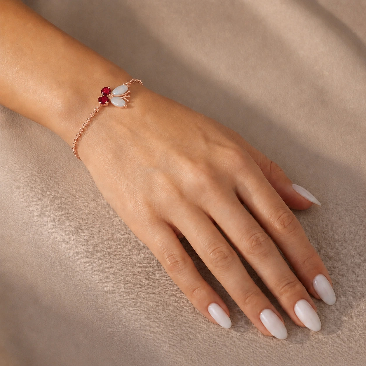 Rose Gold Bracelet Sapphire 10K — Azzurra