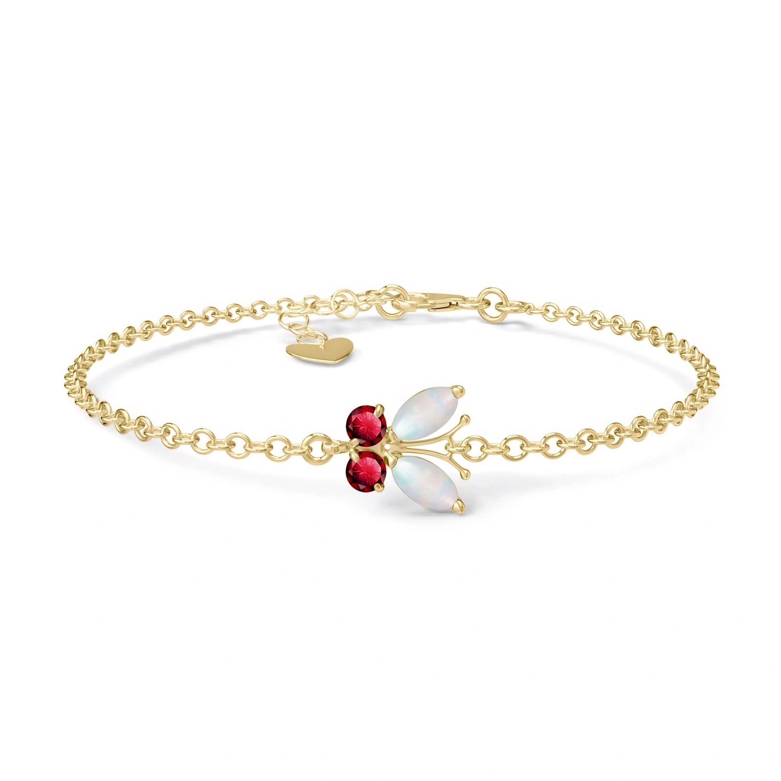 Yellow Gold Bracelet Sapphire 10K — Azzurra