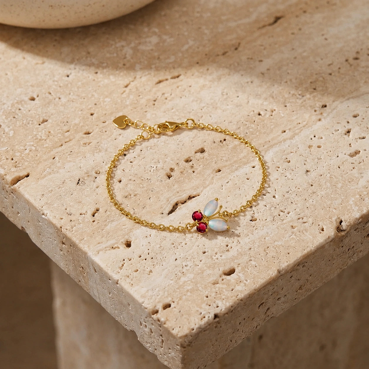 Yellow Gold Bracelet Sapphire 10K — Azzurra