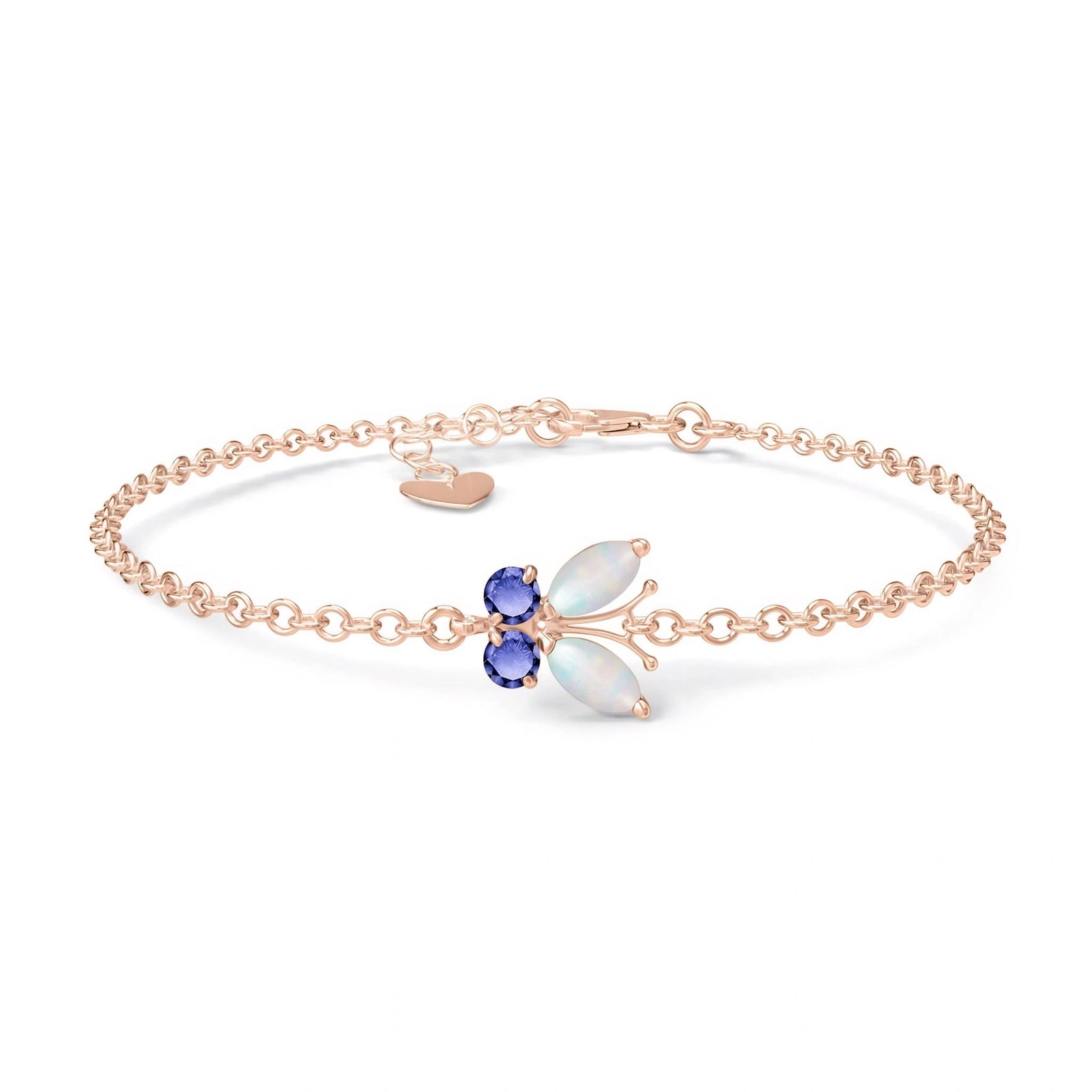 Rose Gold Bracelet Tanzanite 10K — Azzurra