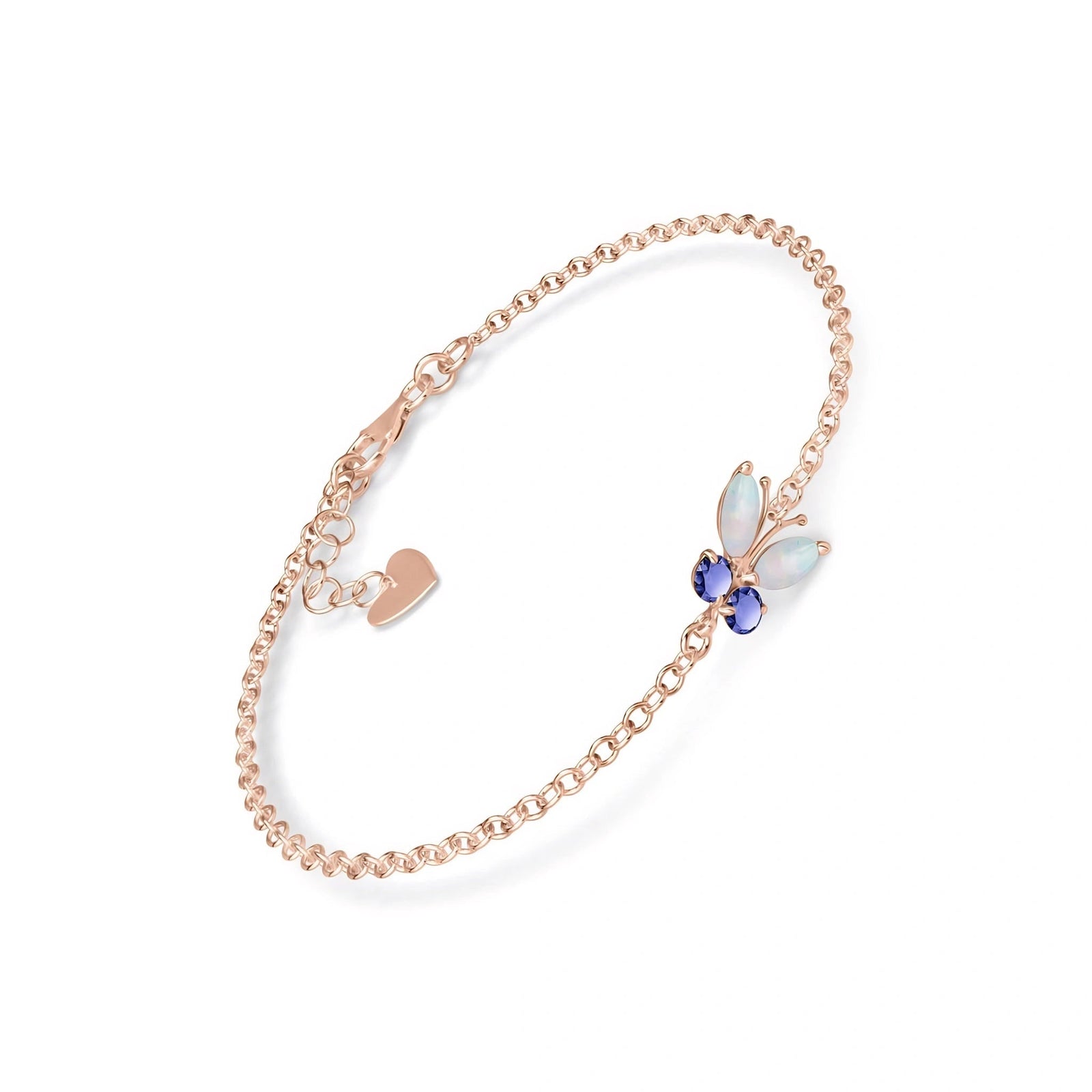 Rose Gold Bracelet Tanzanite 10K — Azzurra