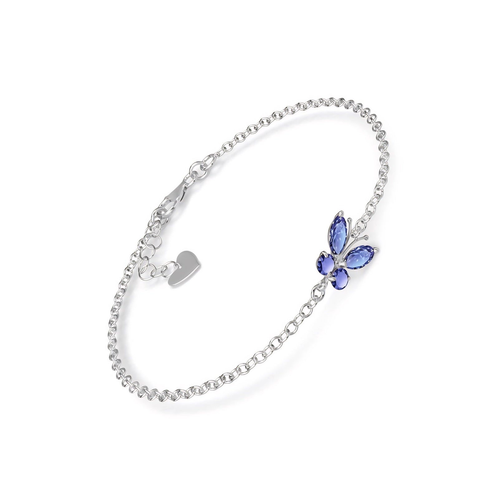 White Gold Bracelet Tanzanite 10K — Azzurra