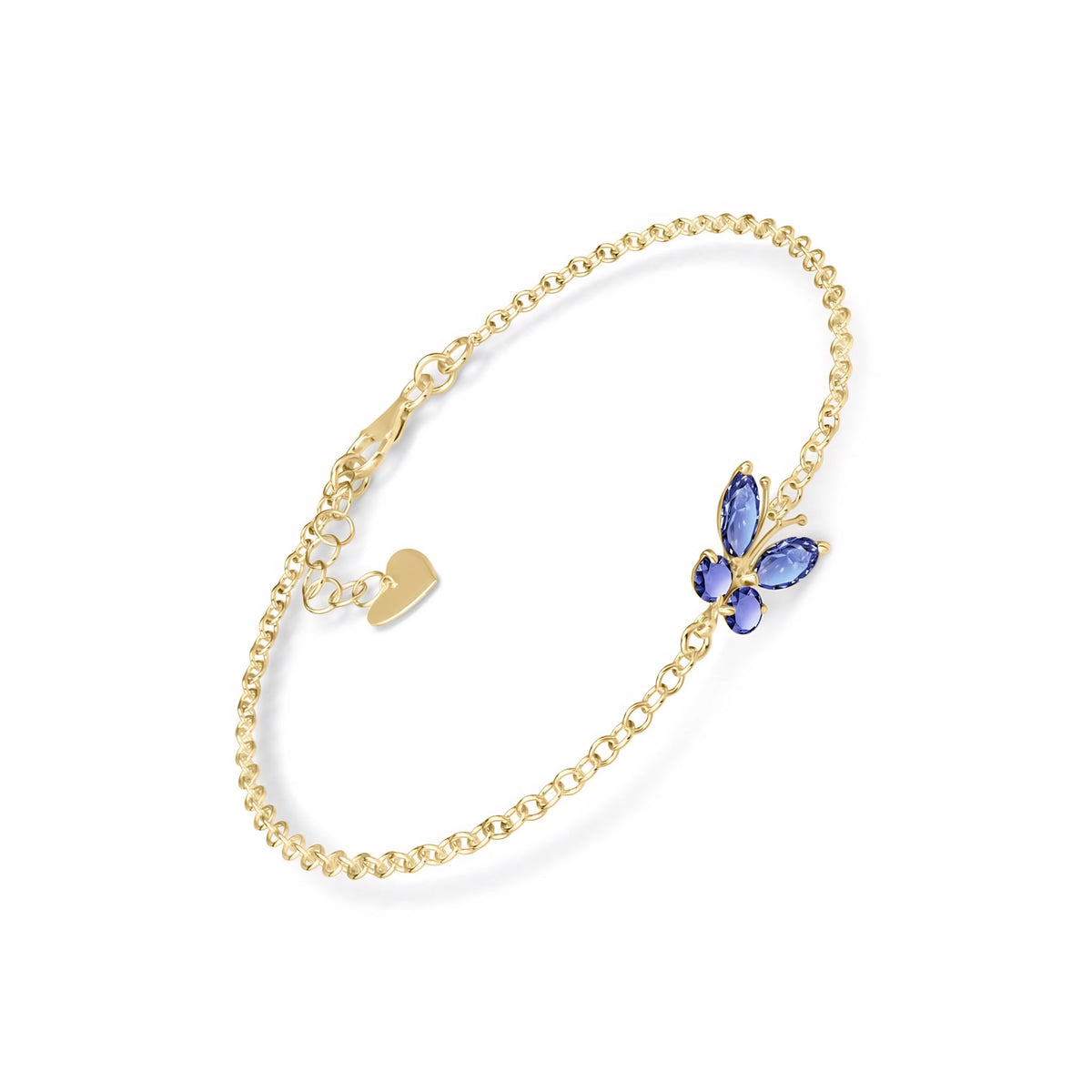 Yellow Gold Bracelet Tanzanite 10K — Azzurra