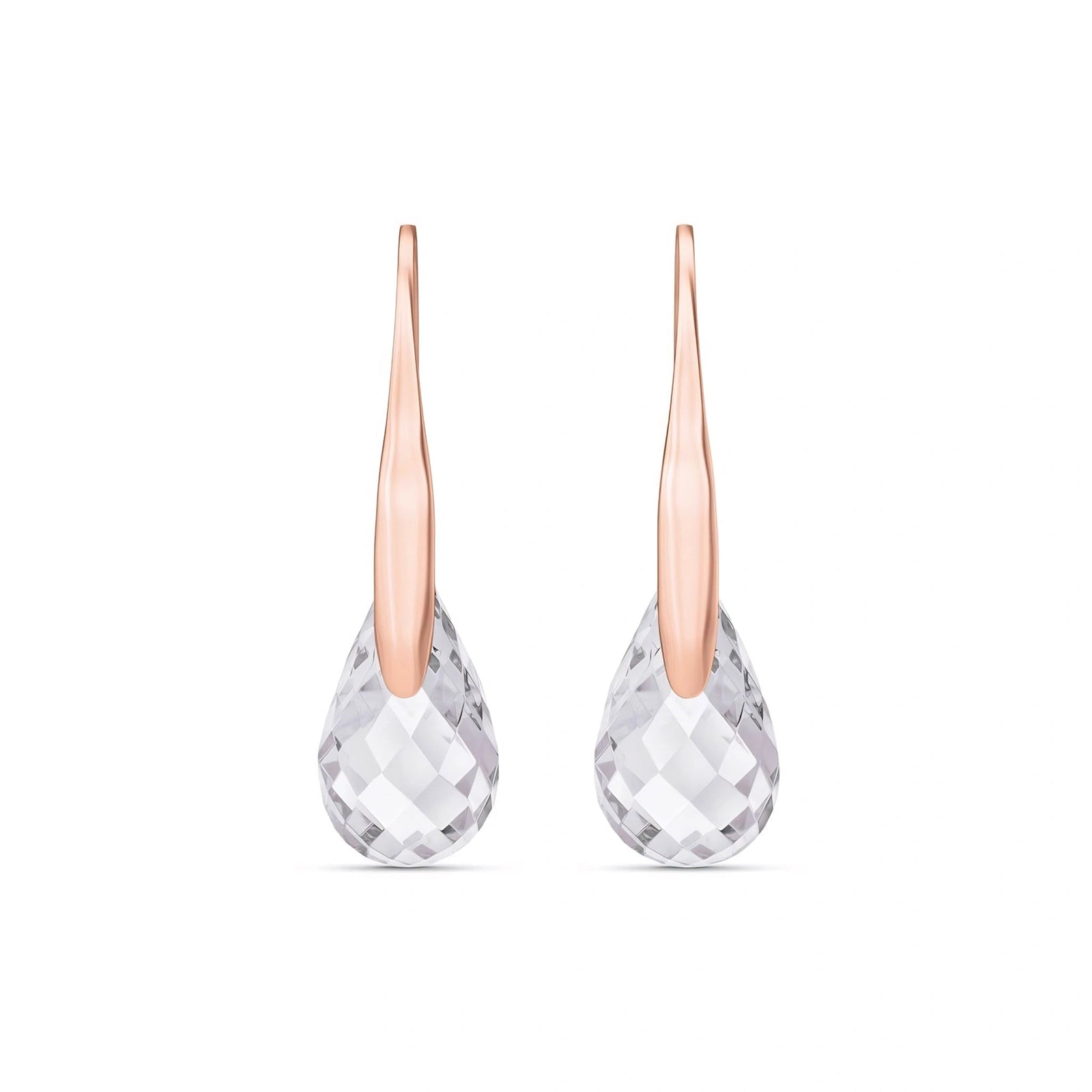 Rose Gold Earrings Citrine 10K — Ottilia