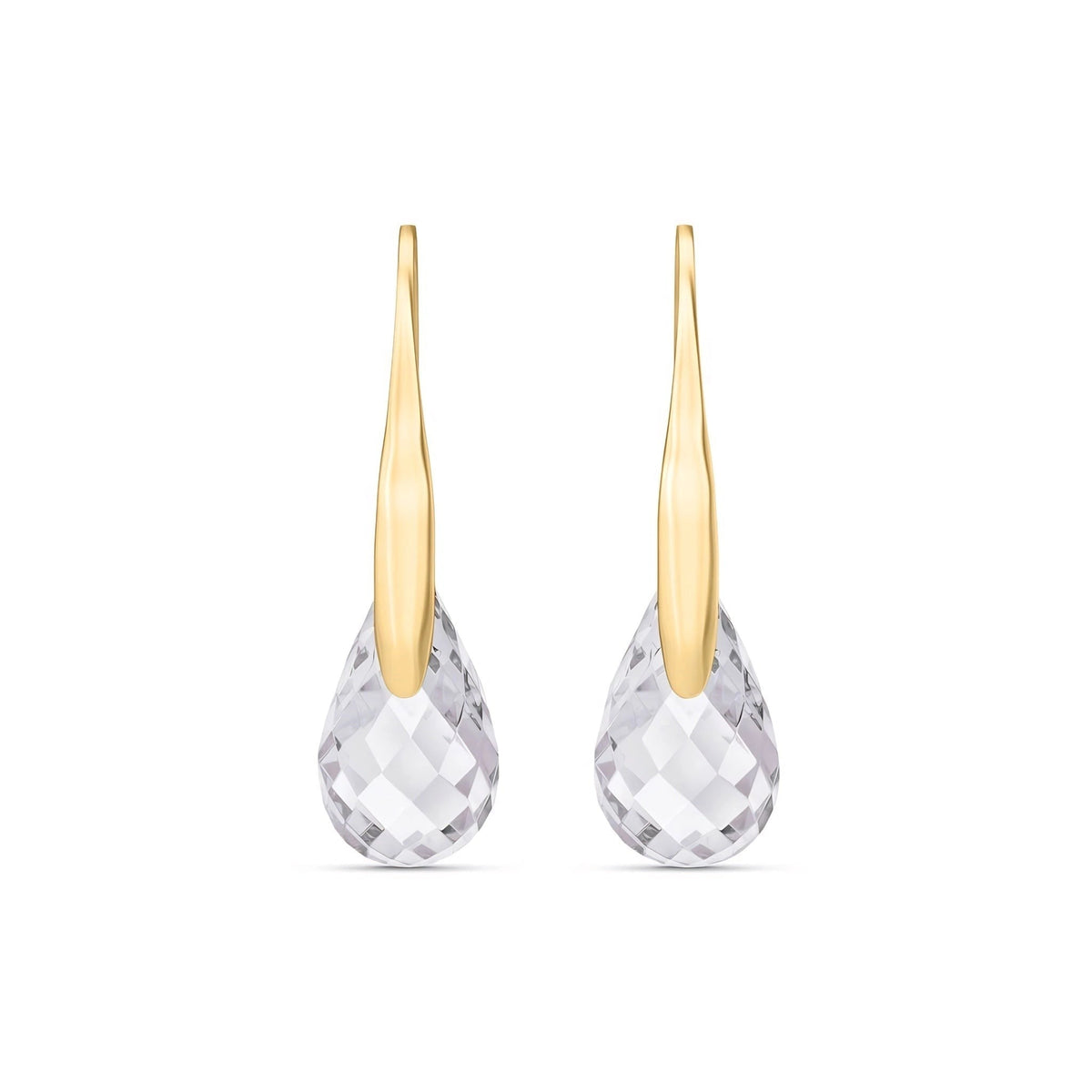 Yellow Gold Earrings Citrine 10K — Ottilia
