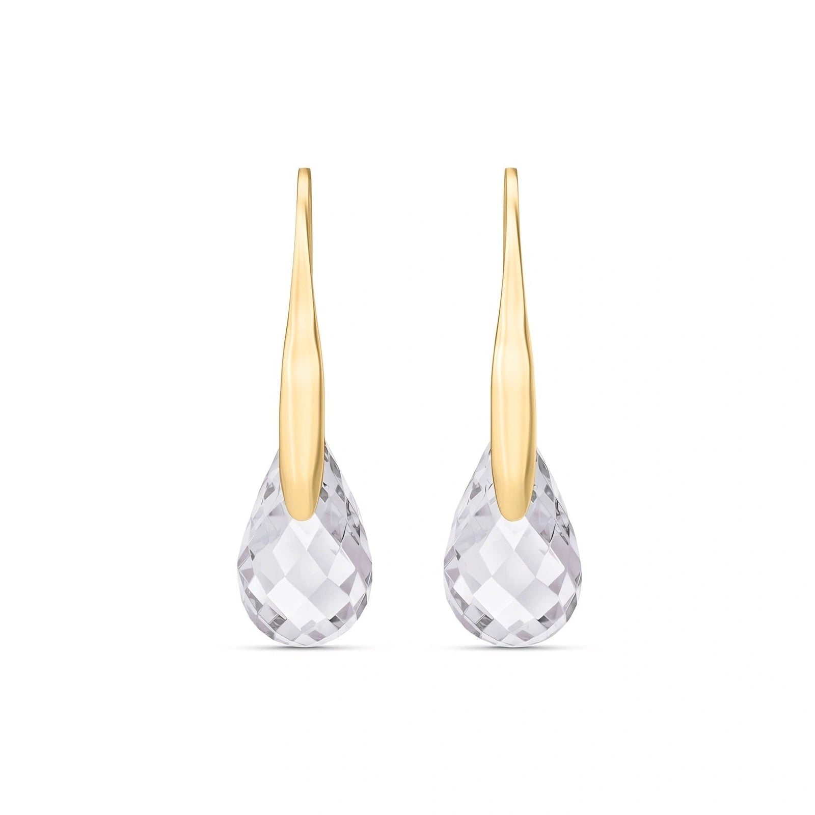 Yellow Gold Earrings Citrine 10K — Ottilia