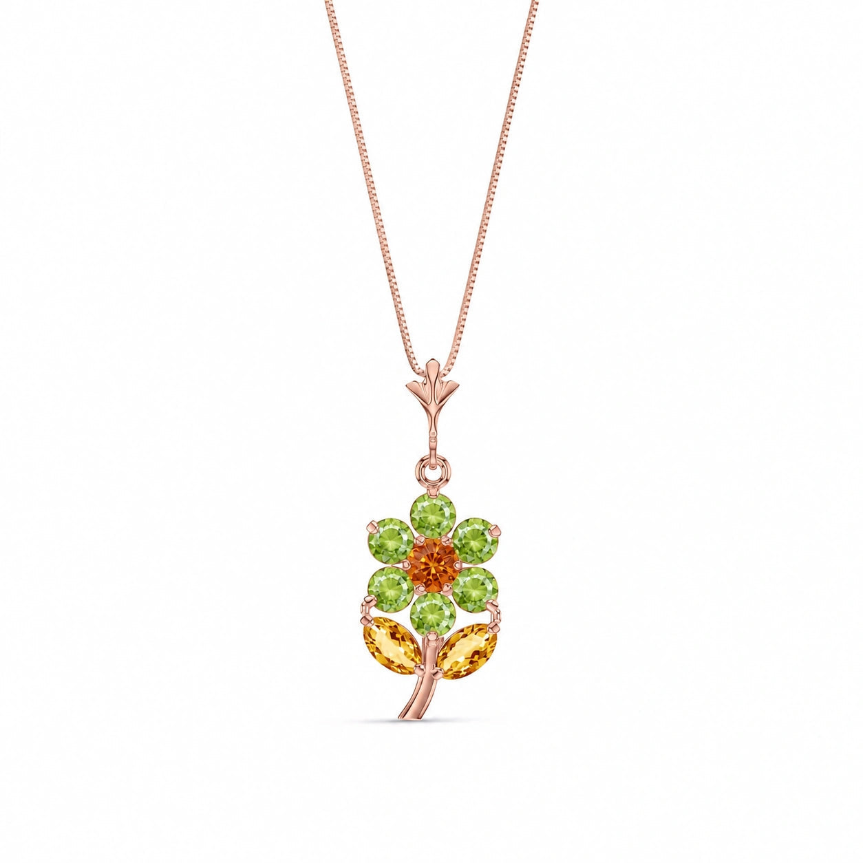 Rose Gold Citrine & Peridot — Tomasina