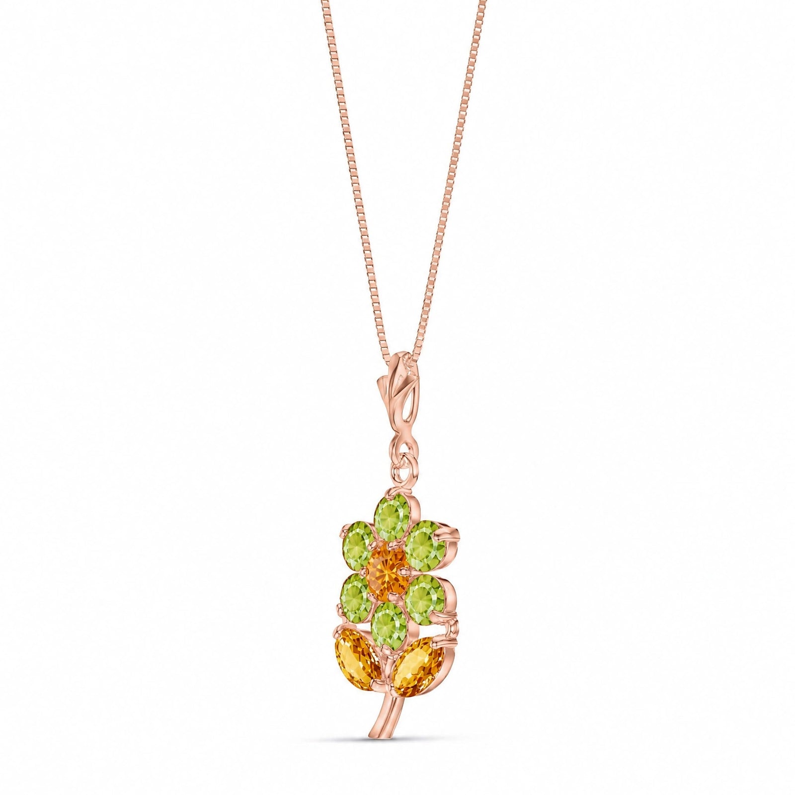 Rose Gold Citrine & Peridot — Tomasina