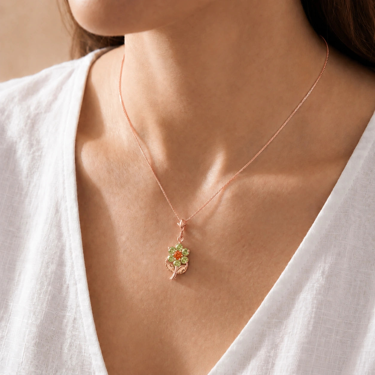 Rose Gold Citrine & Peridot — Tomasina