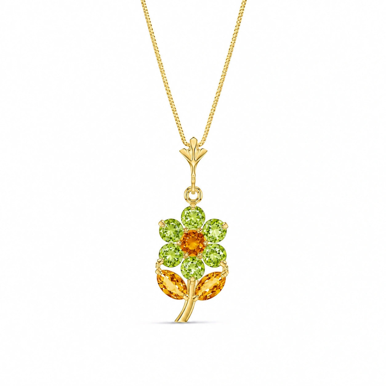 Yellow Gold Citrine & Peridot — Tomasina