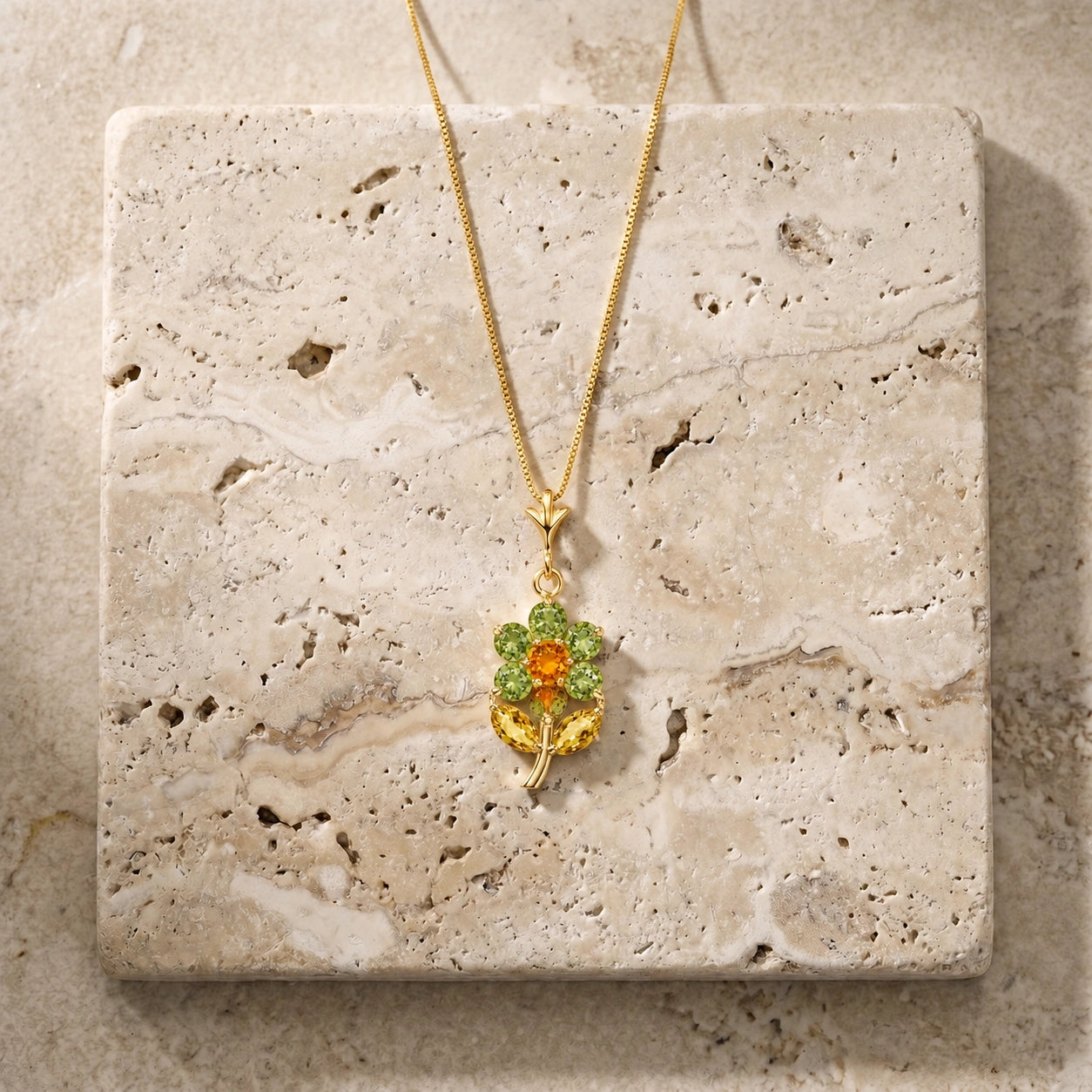 Yellow Gold Citrine & Peridot — Tomasina