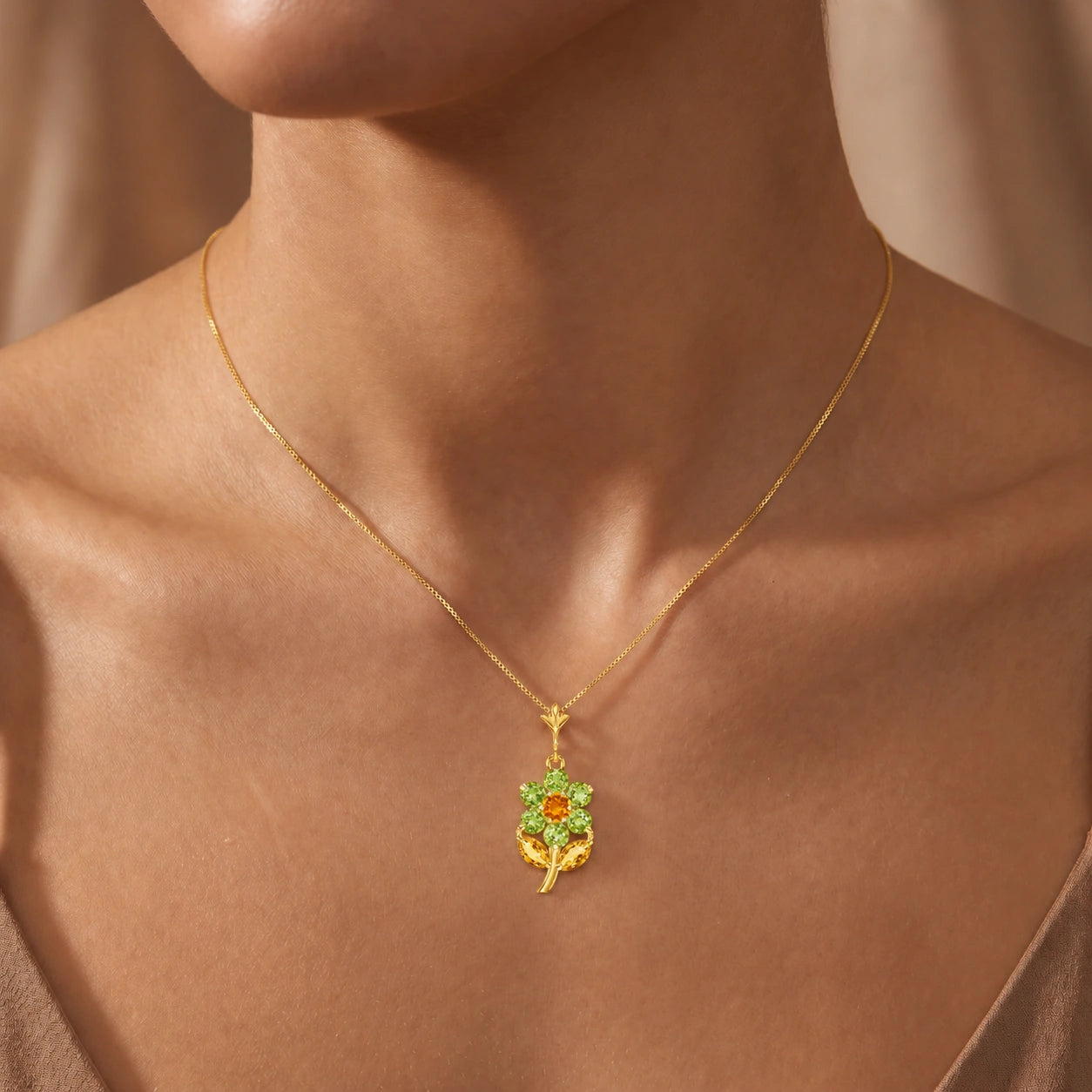 Yellow Gold Citrine & Peridot — Tomasina