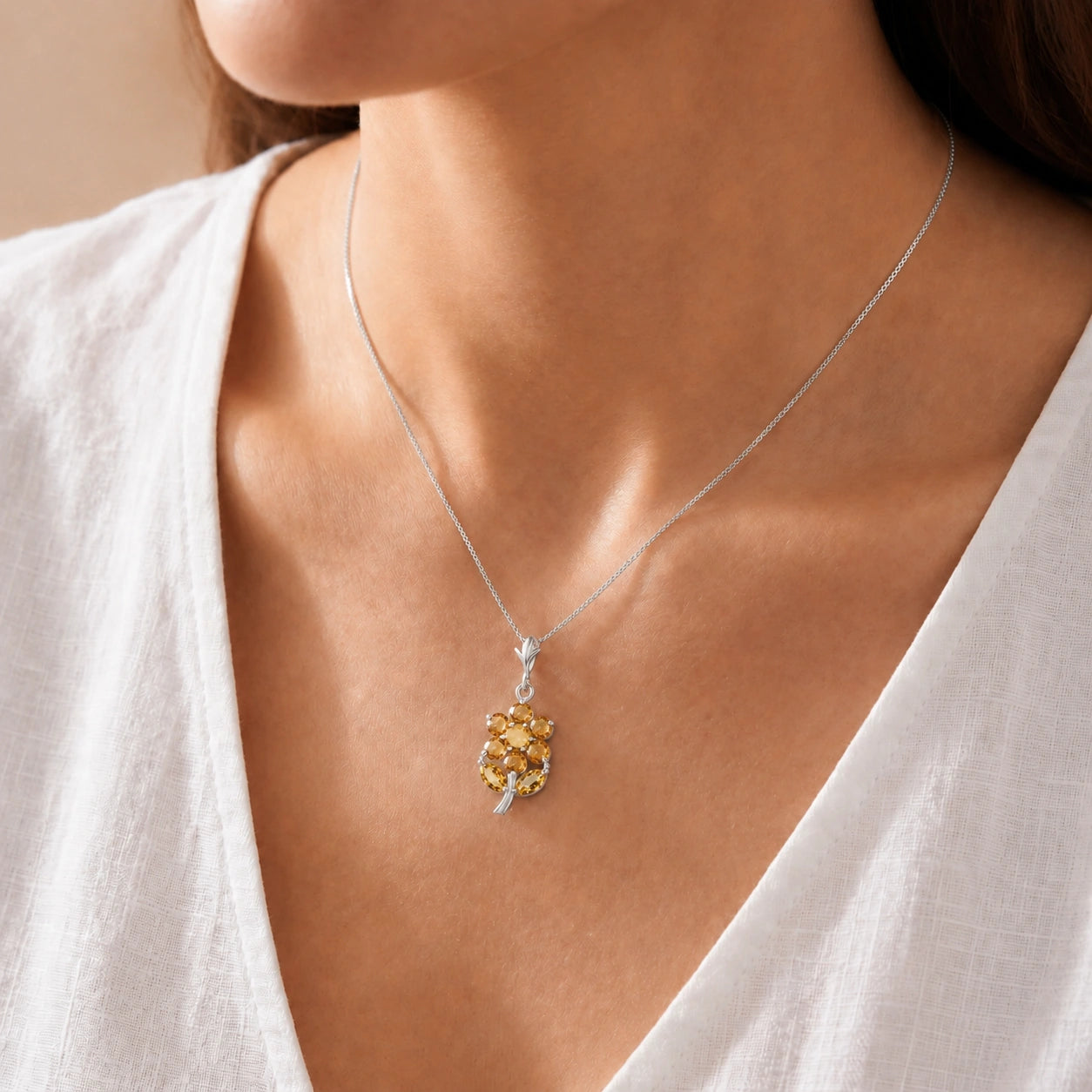 White Gold Citrine — Tomasina